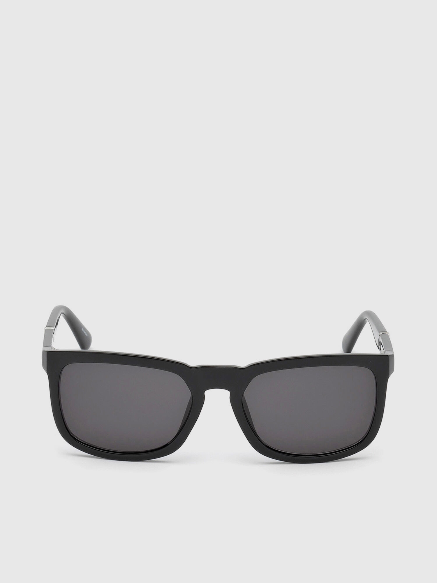 Diesel - DL0262, Occhiali rettangolari con dettaglio obliquo Unisex in Nero - 1