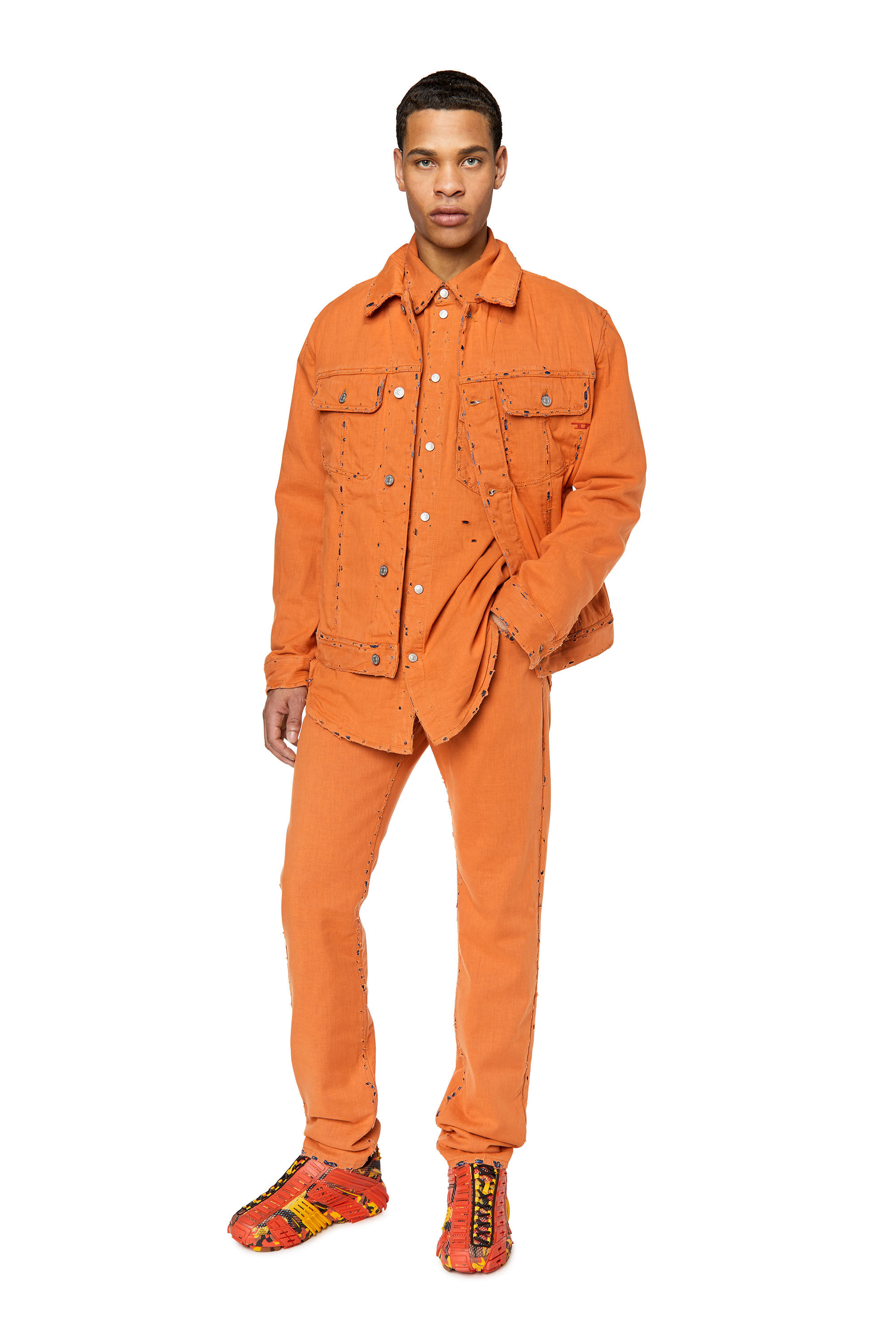 Diesel - 1995 D-Sark 007R5 Straight Jeans, Arancione - Image 1