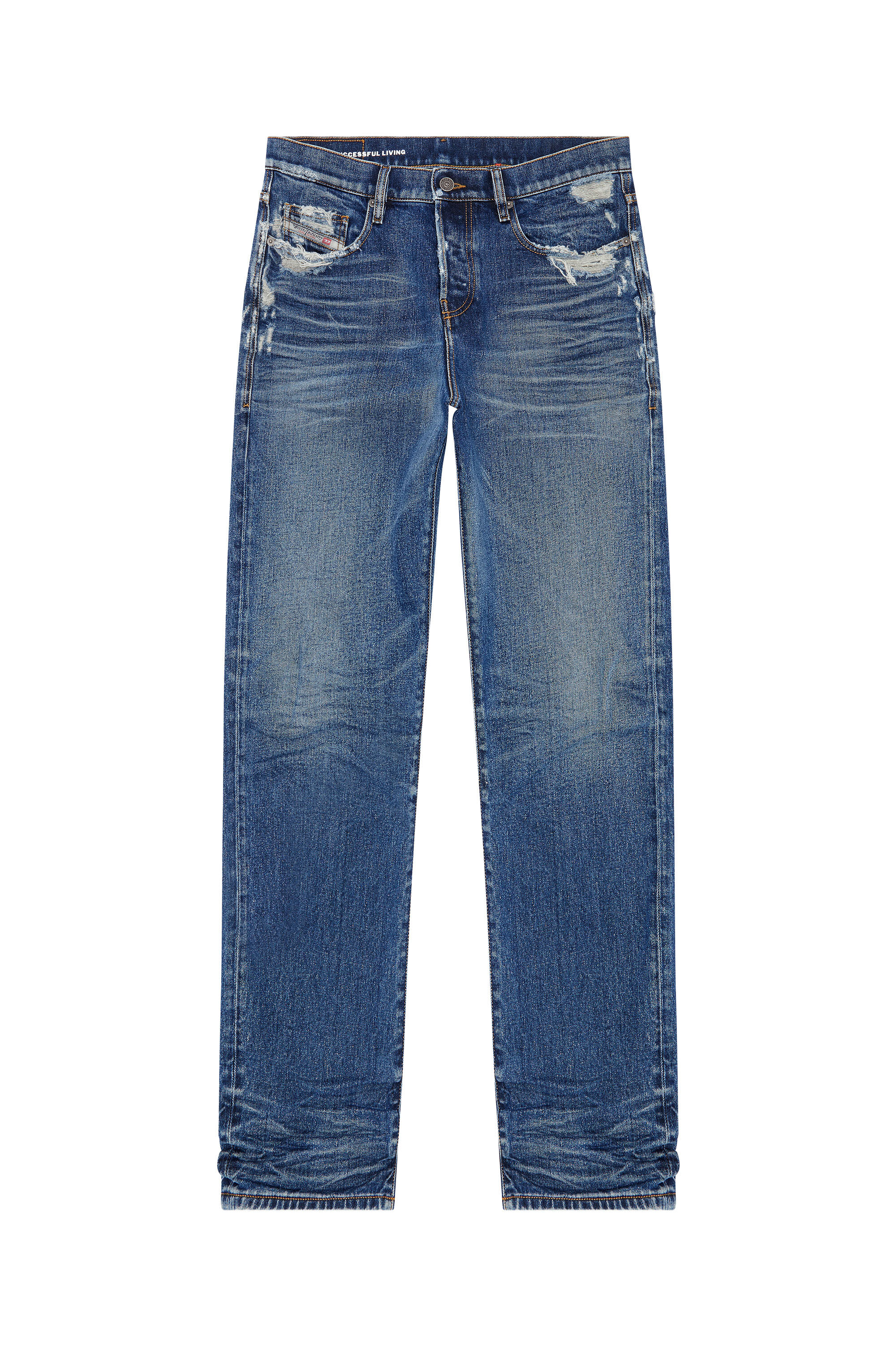 Diesel - Straight Jeans 2020 D-Viker 007Q2, Blu medio - Image 2