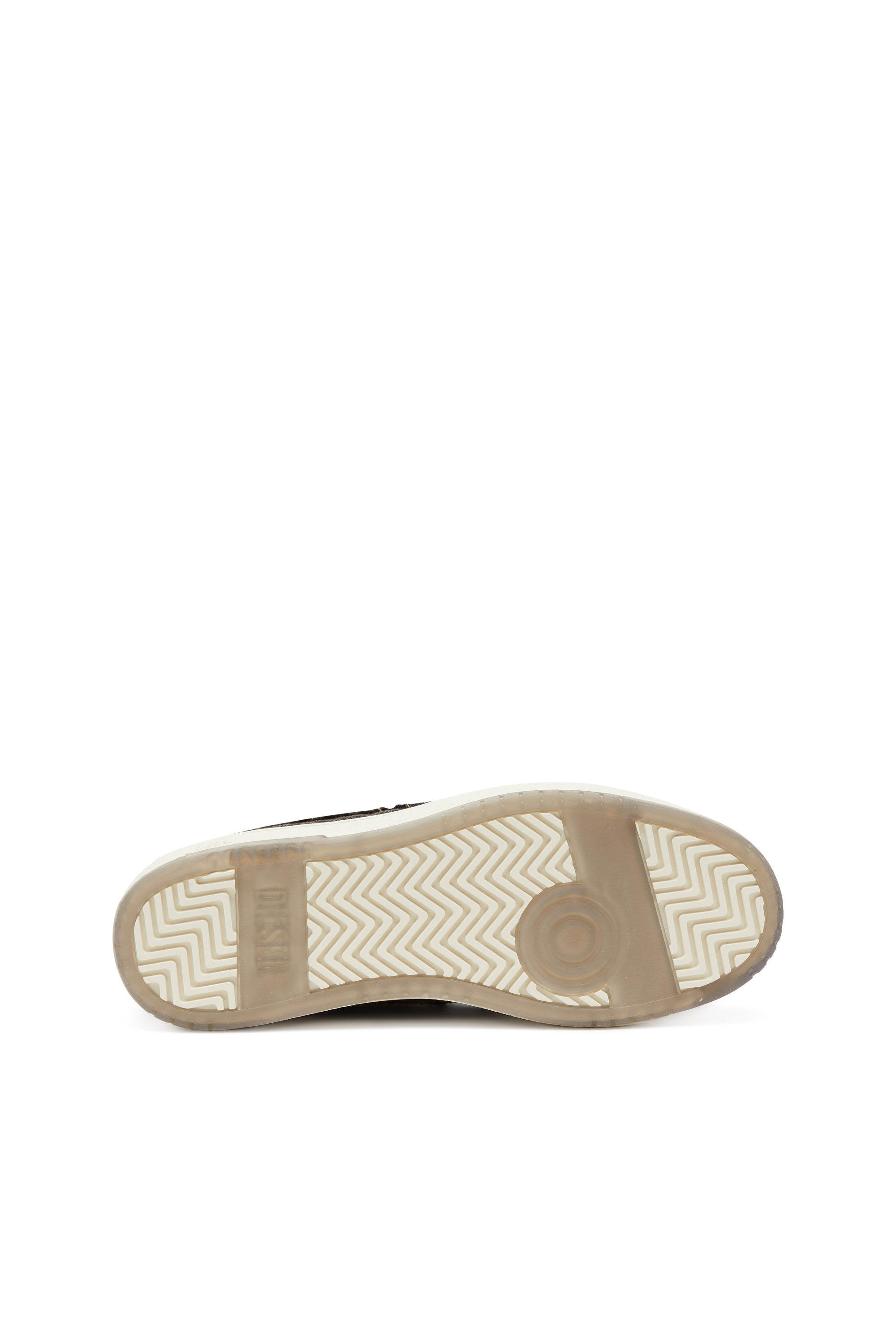 Diesel - S-TRACKER-D LOW, S-Tracker-D-Sneaker in denim sfrangiato e suola trasprarente Uomo in Nero - 5
