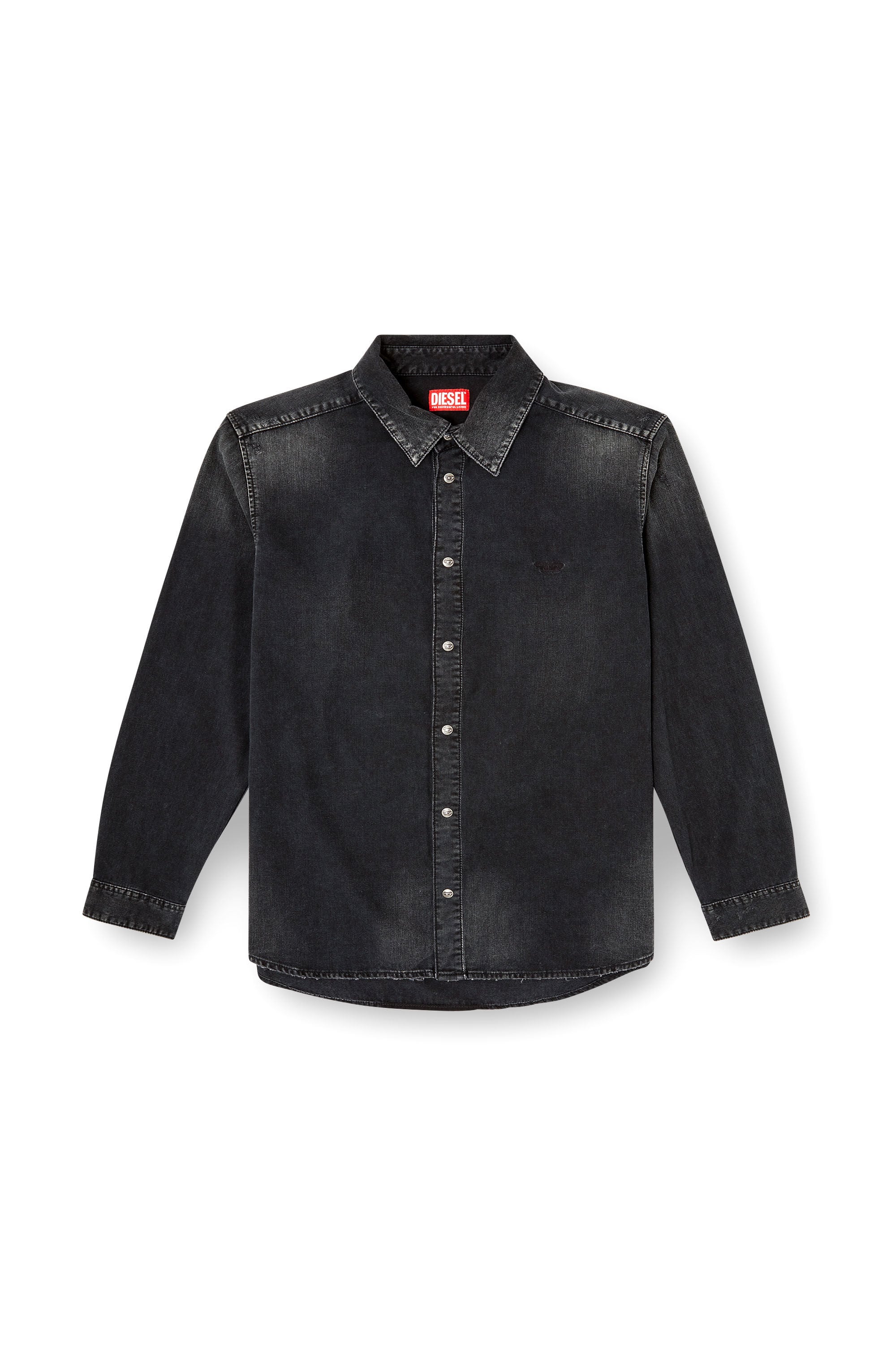 Diesel - D-SIMPLY, Camicia in denim a maniche lunghe Uomo in Nero - 2