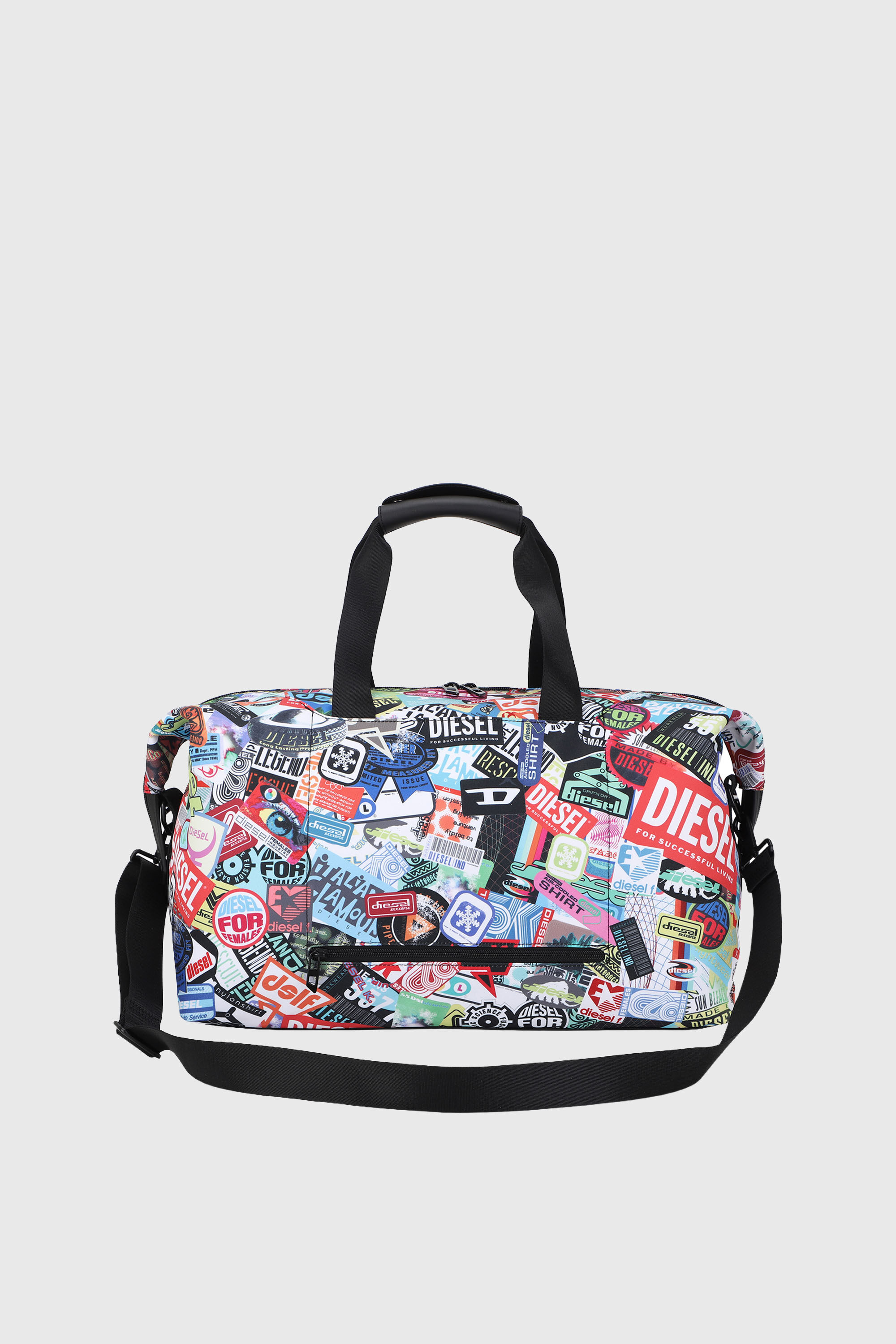 Diesel - DIESEL PC PRINTED DUFFLE-STICKERS- DSB00, Borsa da viaggio con adesivi Unisex in Multicolor - 3