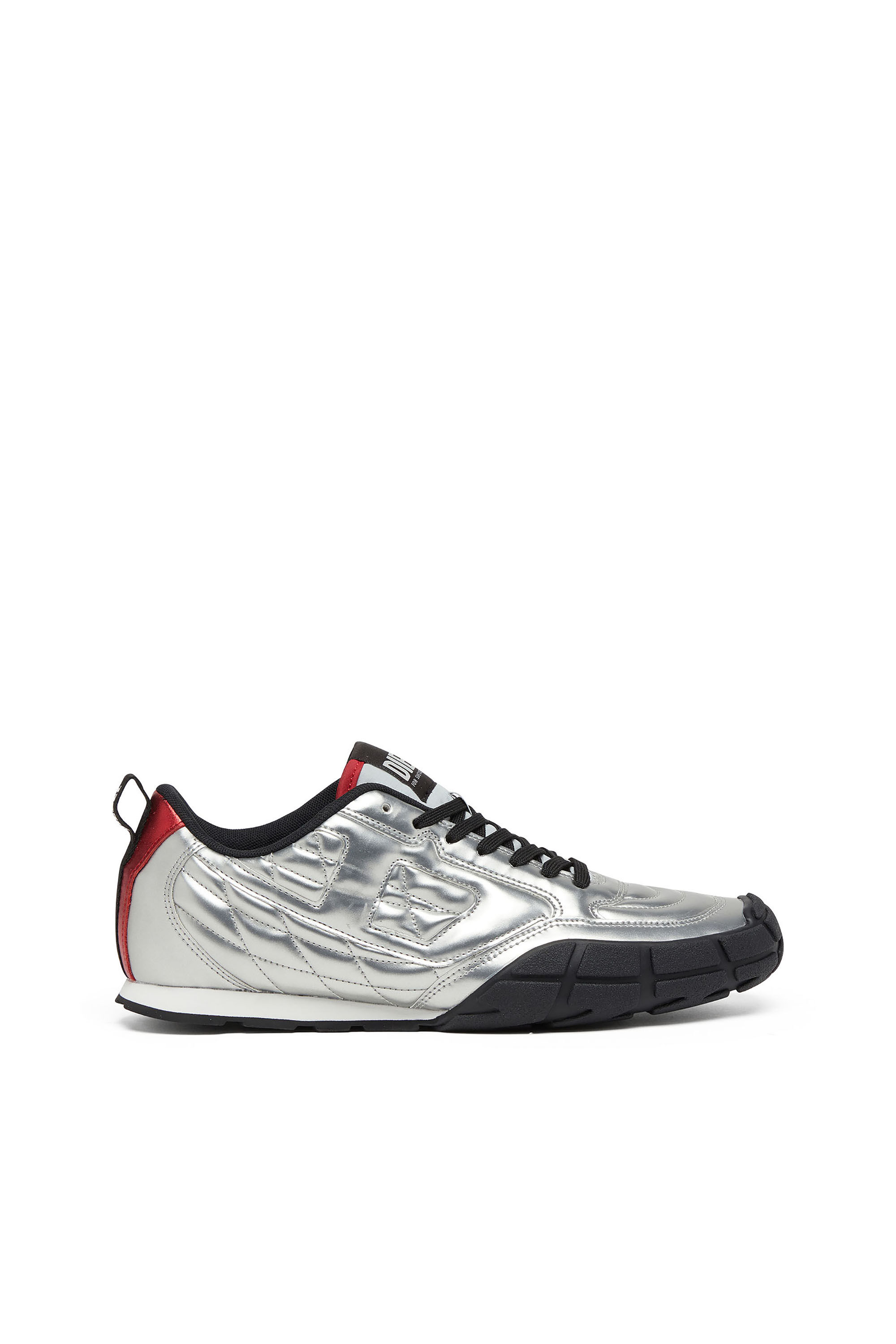 Diesel - S-PAGODHA LOW, S-Pagodha-Sneaker metallizzate trapuntate Uomo in Argento - 1