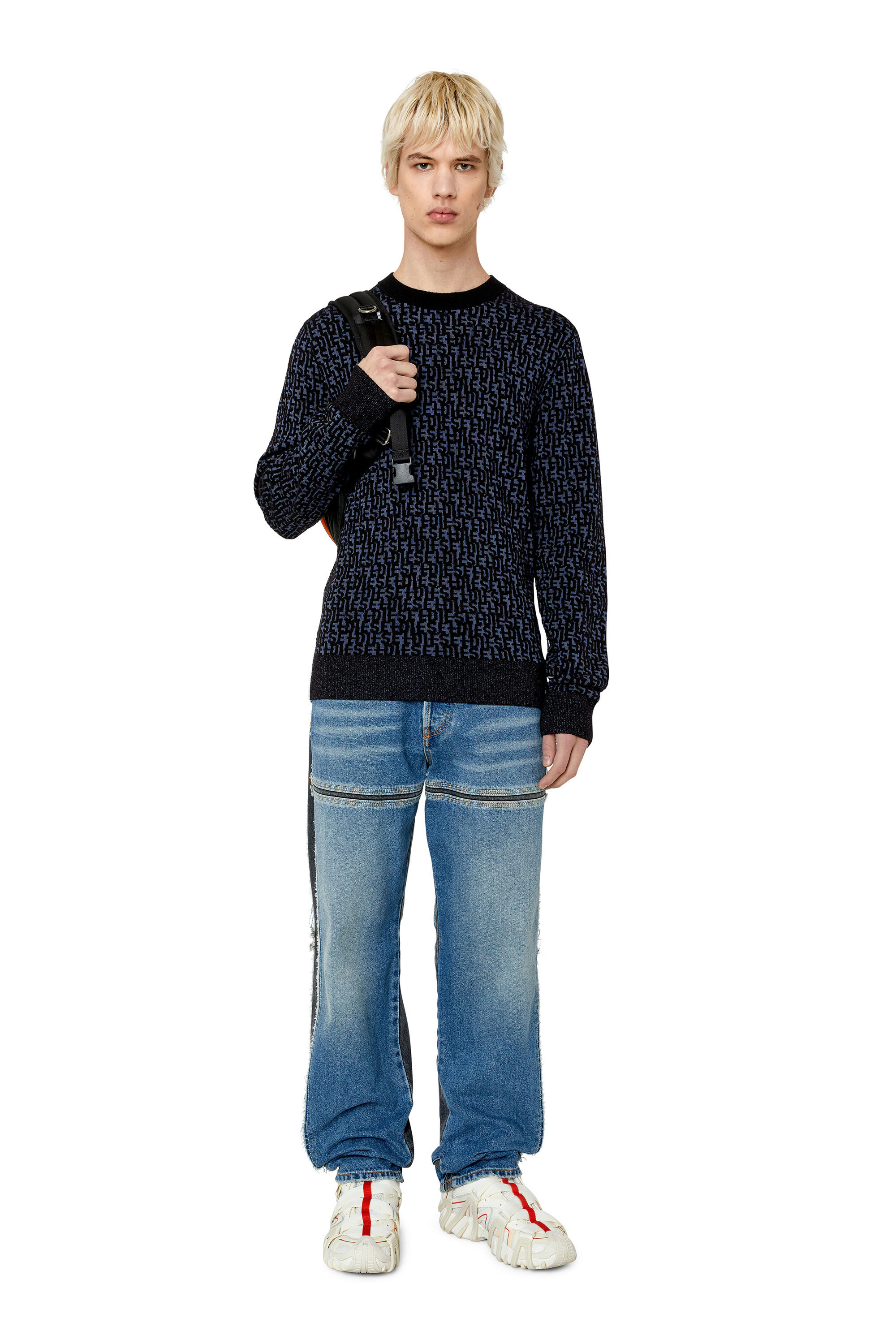 Diesel - Straight Jeans D-Mand 09F20 Uomo, Blu medio - Image 1
