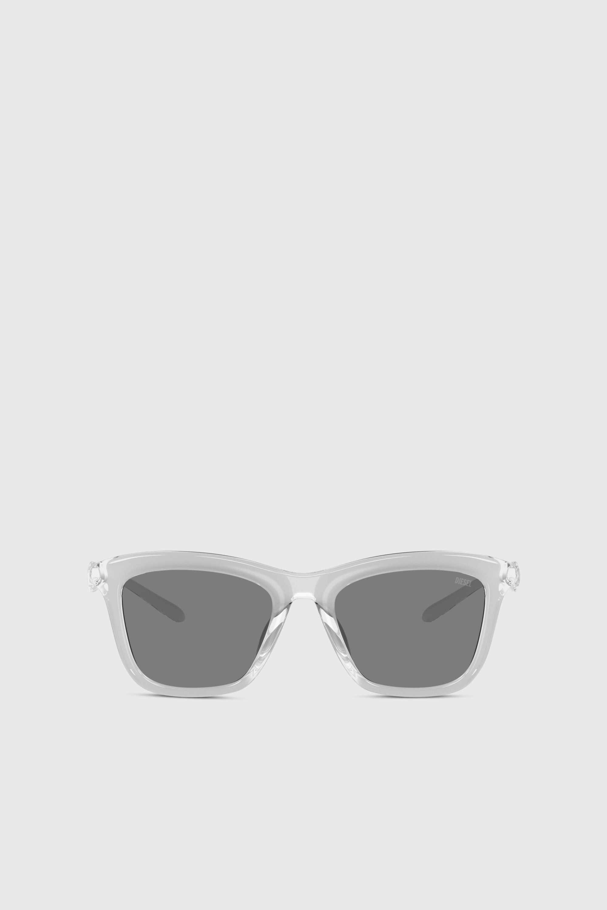 Diesel - 0DL3008U, Occhiali da sole quadrati Unisex in Grigio - 1