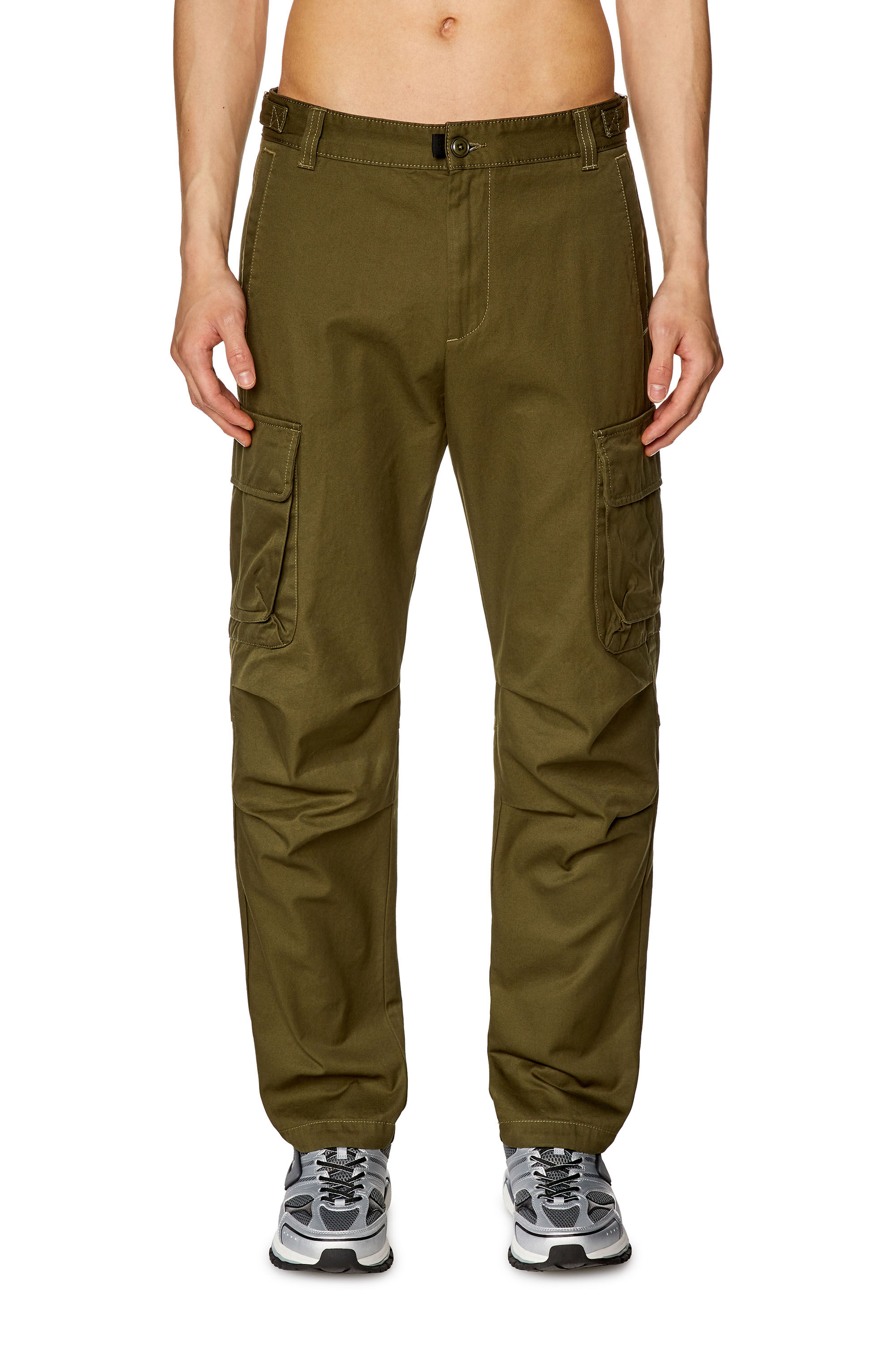 Pantaloni cargo in twill di cotone biologico Uomo P ARGYM Diesel