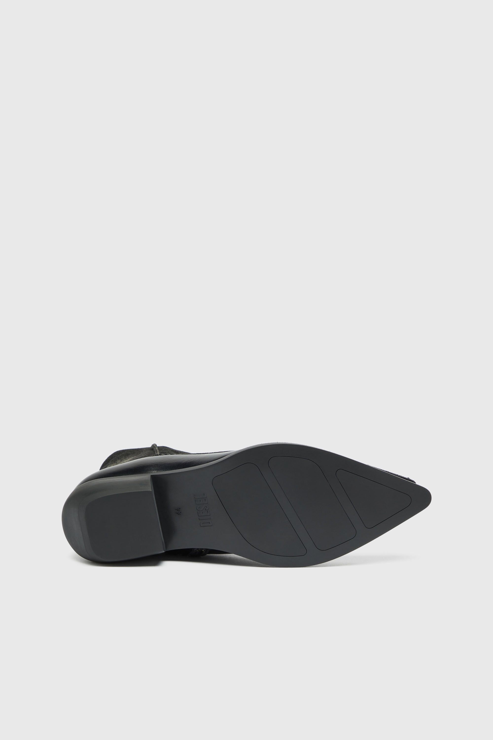 Diesel - D-FRIDO-30-TR, Man's D-Frido-Western ankle boots in leather and denim in null - 5