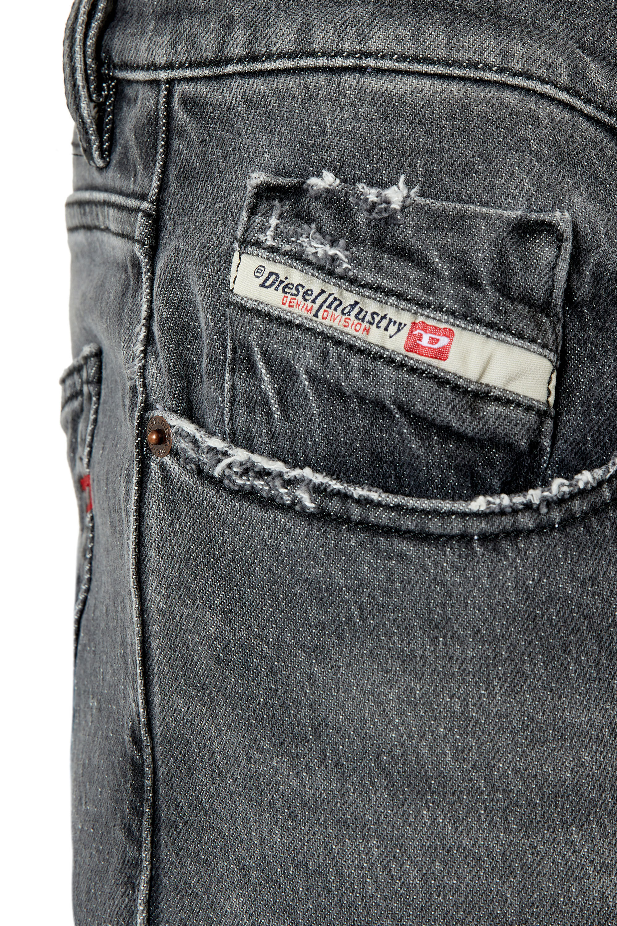 2019 D STRUKT Uomo Jeans Slim Grigio scuro Diesel