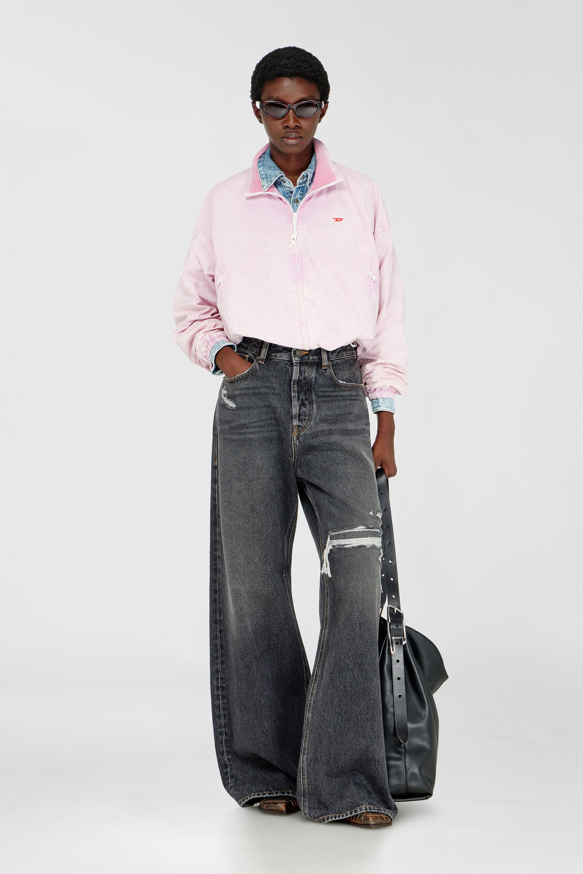 Diesel - Relaxed Jeans 1996 D-Sire 007F6 Unisex, Nero/Grigio scuro - Image 1
