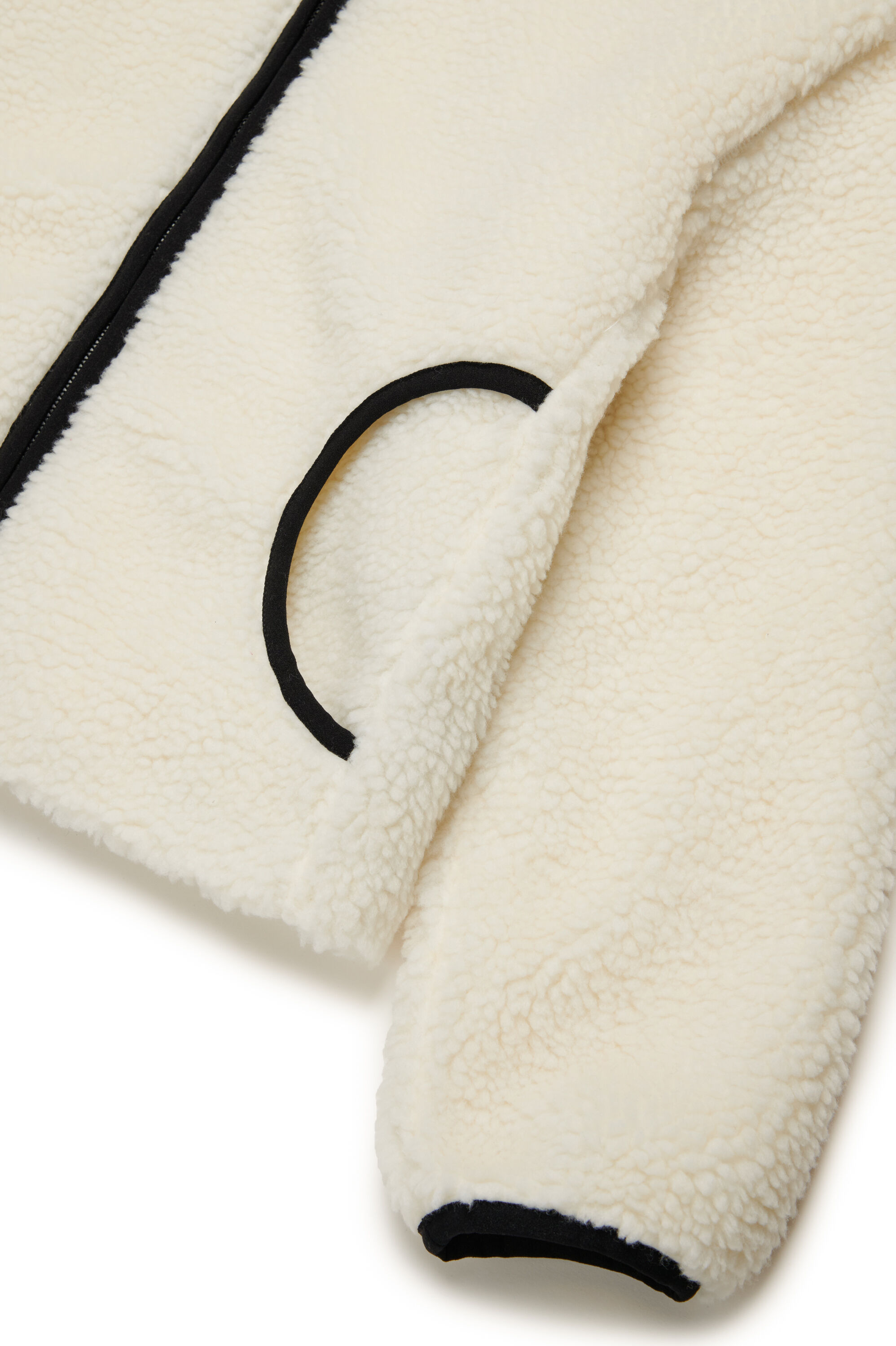 Diesel - JFCHIBI, Giacca teddy con logo Oval D Donna in Bianco - 4