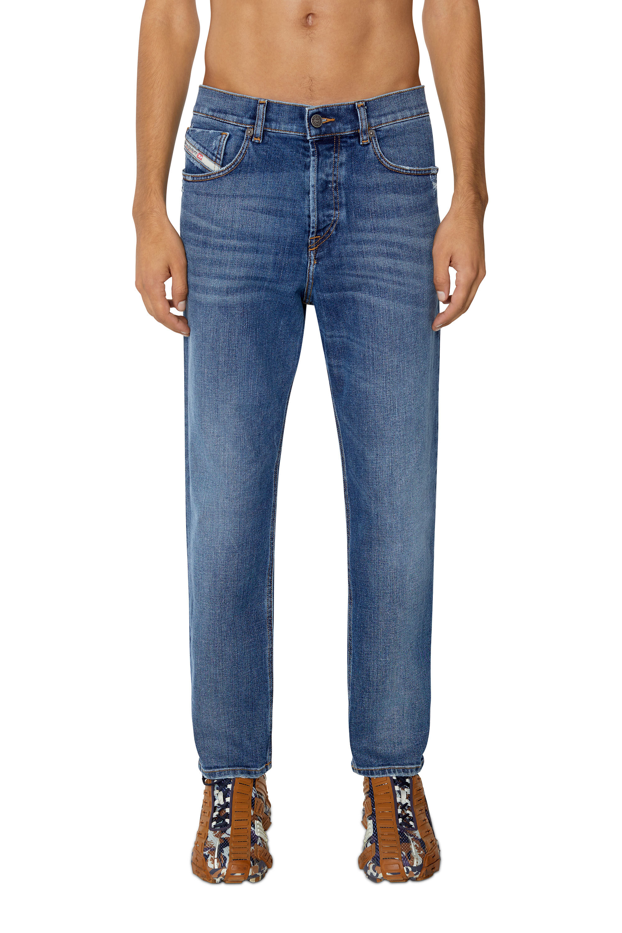 Diesel - 2005 D-FINING 09E44 Tapered Jeans, Blu medio - Image 3