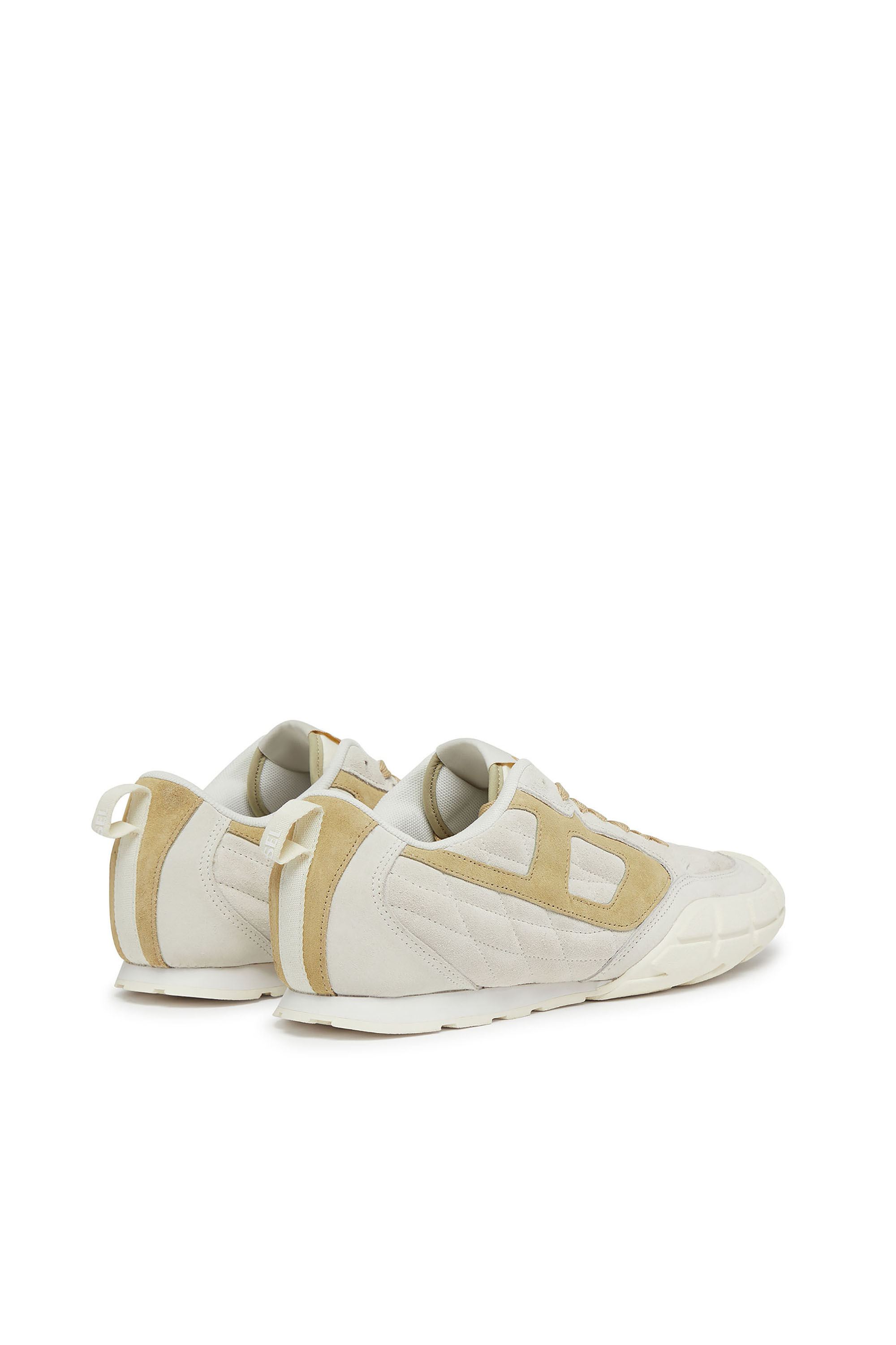 Diesel - S-PAGODHA LOW W, S-Pagodha-Sneaker in suede trapuntato Donna in Bianco - 3