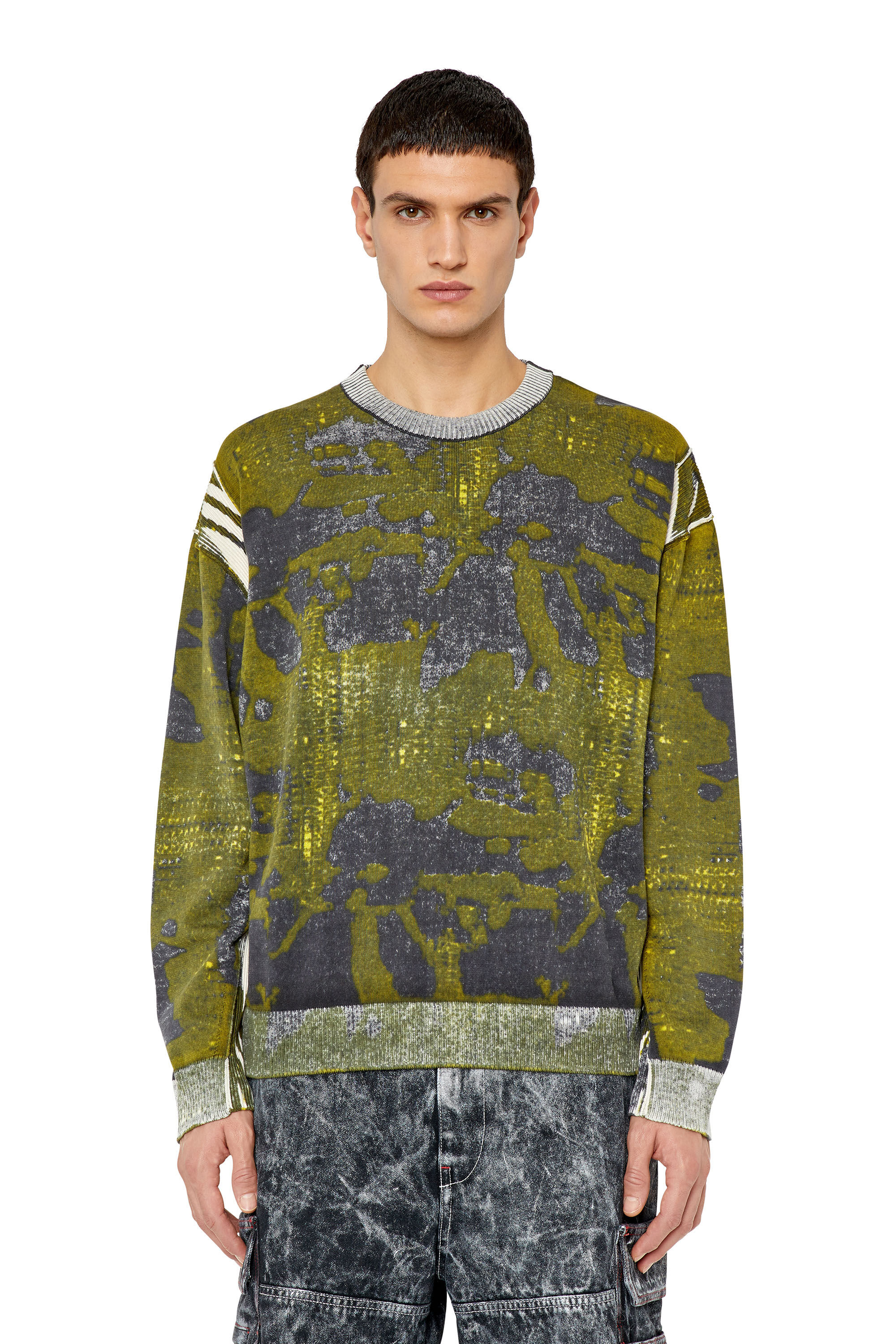 Diesel - K-LARAN, Maglione con stampa camouflage Uomo in Multicolor - 3