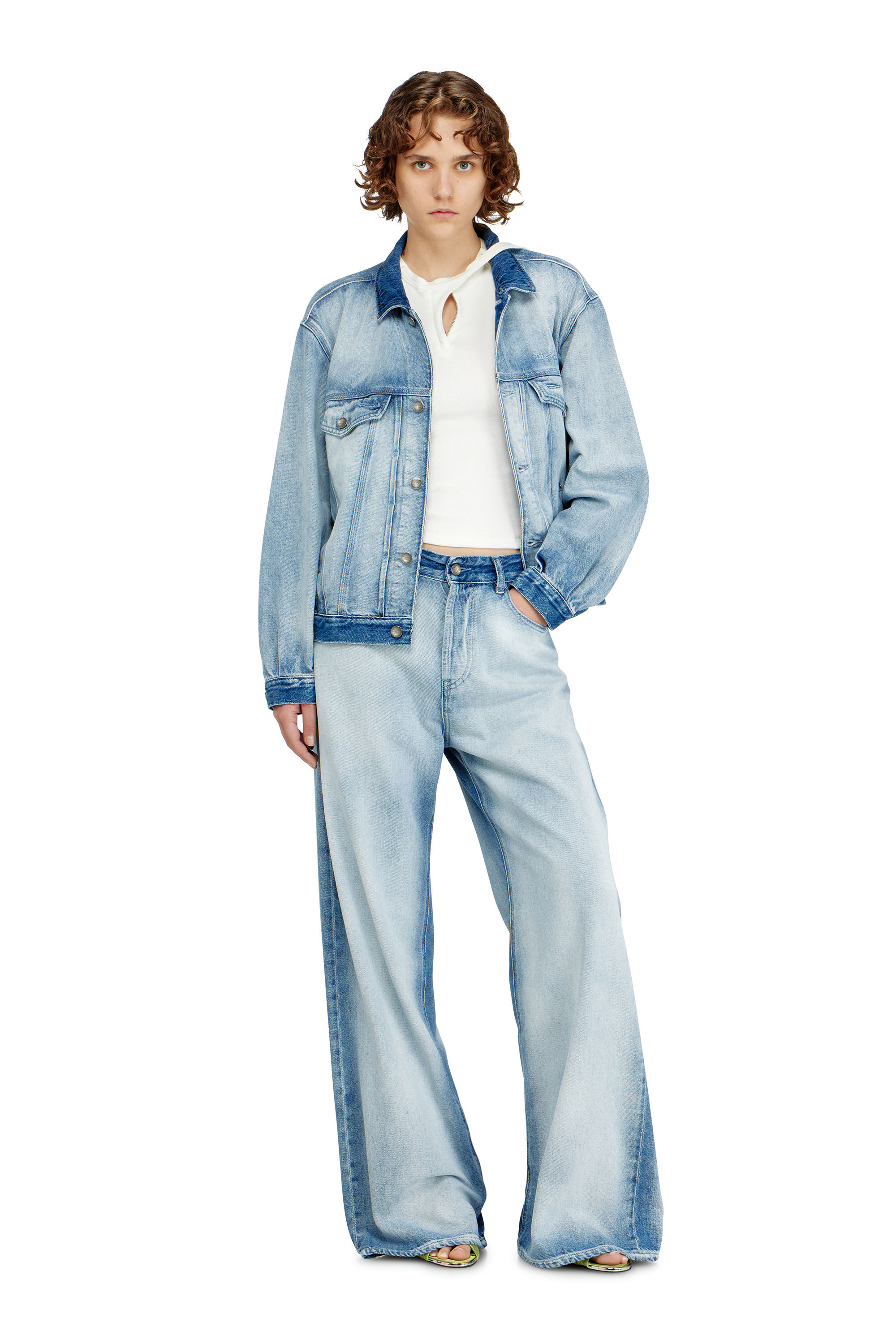 Diesel - Relaxed Jeans 1996 D-Sire 09P29 Donna, Blu Chiaro - Image 1