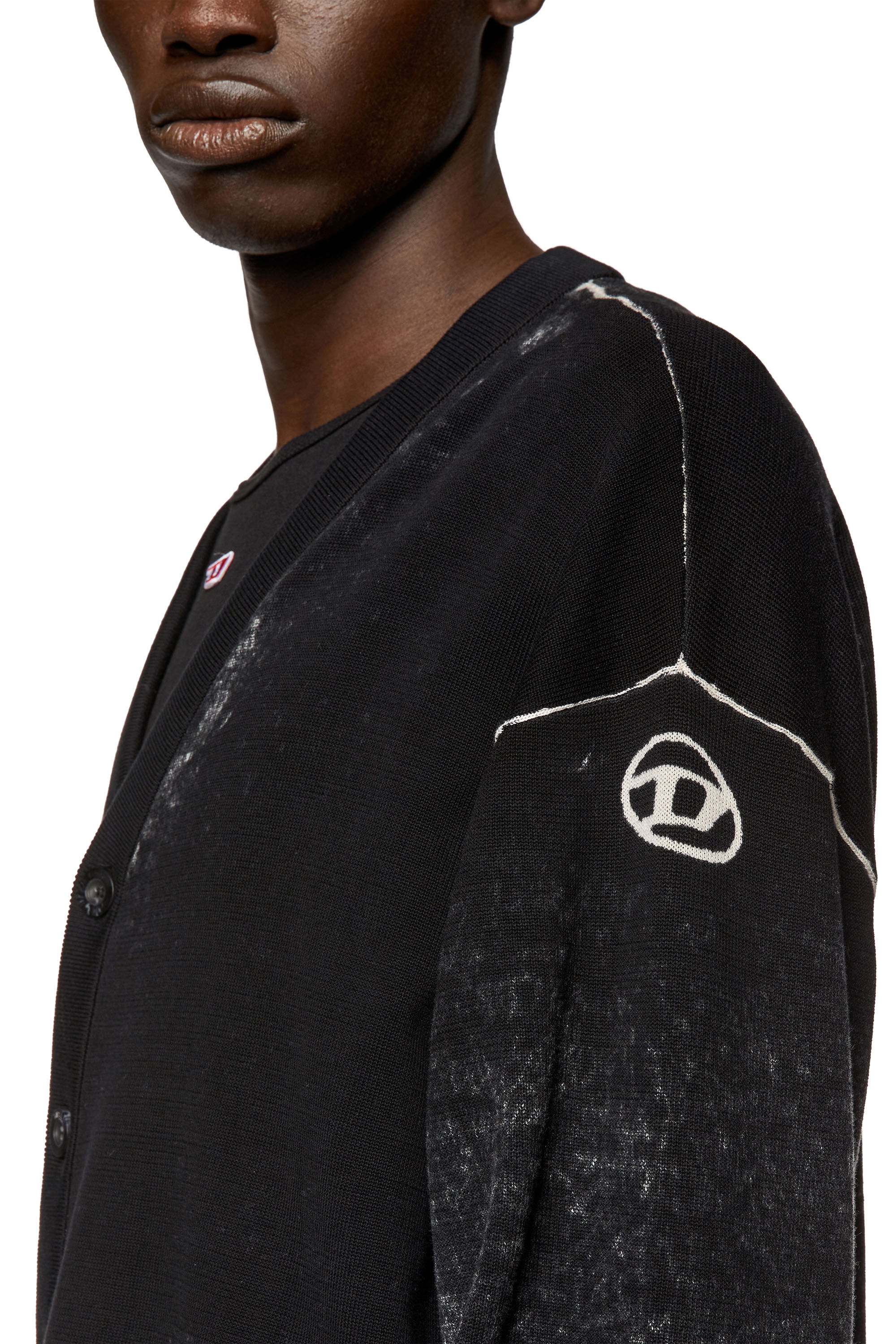 定価4.8万新品同様 DIESEL K-Larence-Cardigan-B S メンズ ニット カーディガン K-LARENCE-CARDIGAN-B