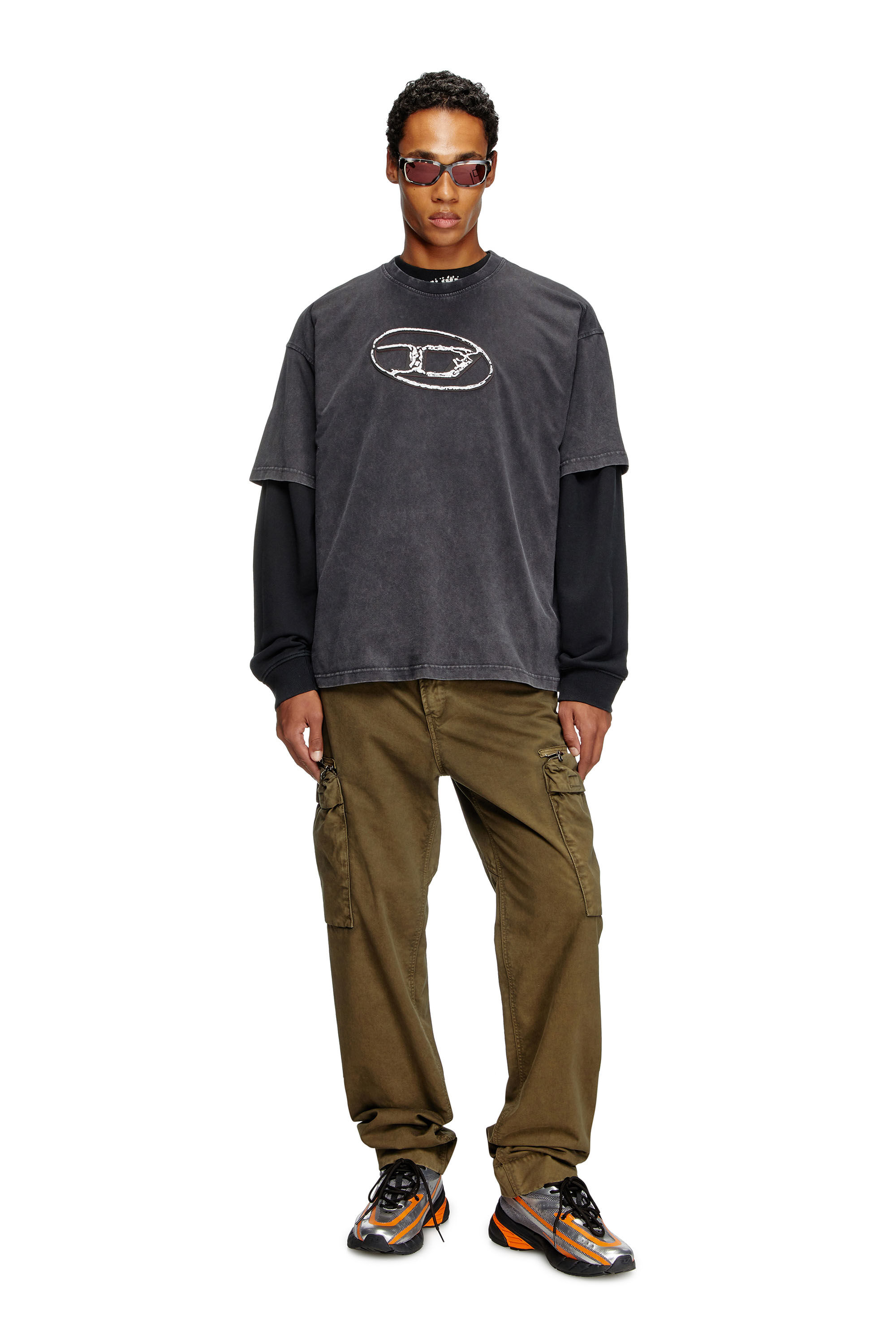 P YE Pantaloni Uomo con tasche Verde Militare Diesel