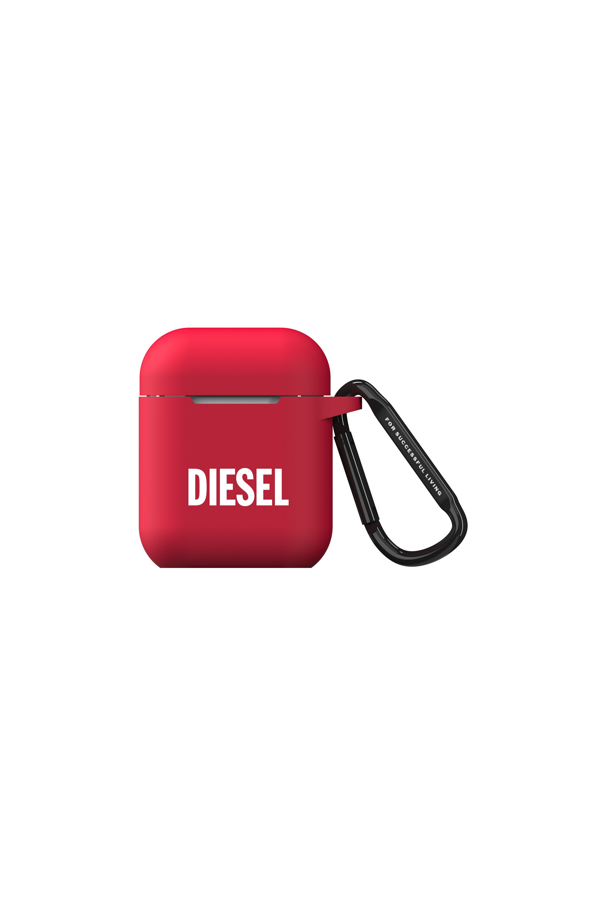 Diesel - 45832 AIRPOD CASE, Cover in silicone per AirPods Unisex in Rosso - 1