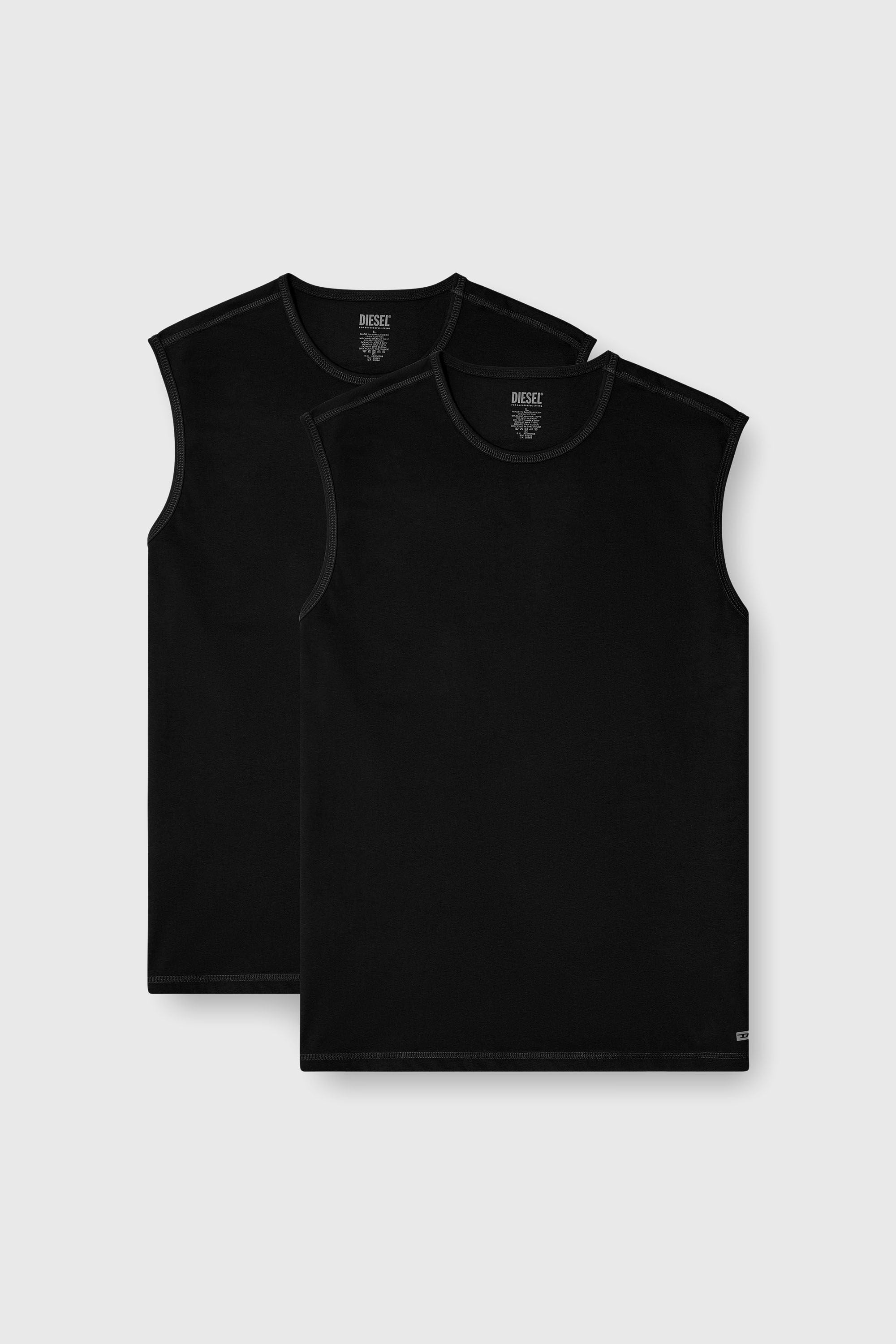 Diesel - TOM-UTLT-2PACK, Set di due canotte Uomo in Nero - 2