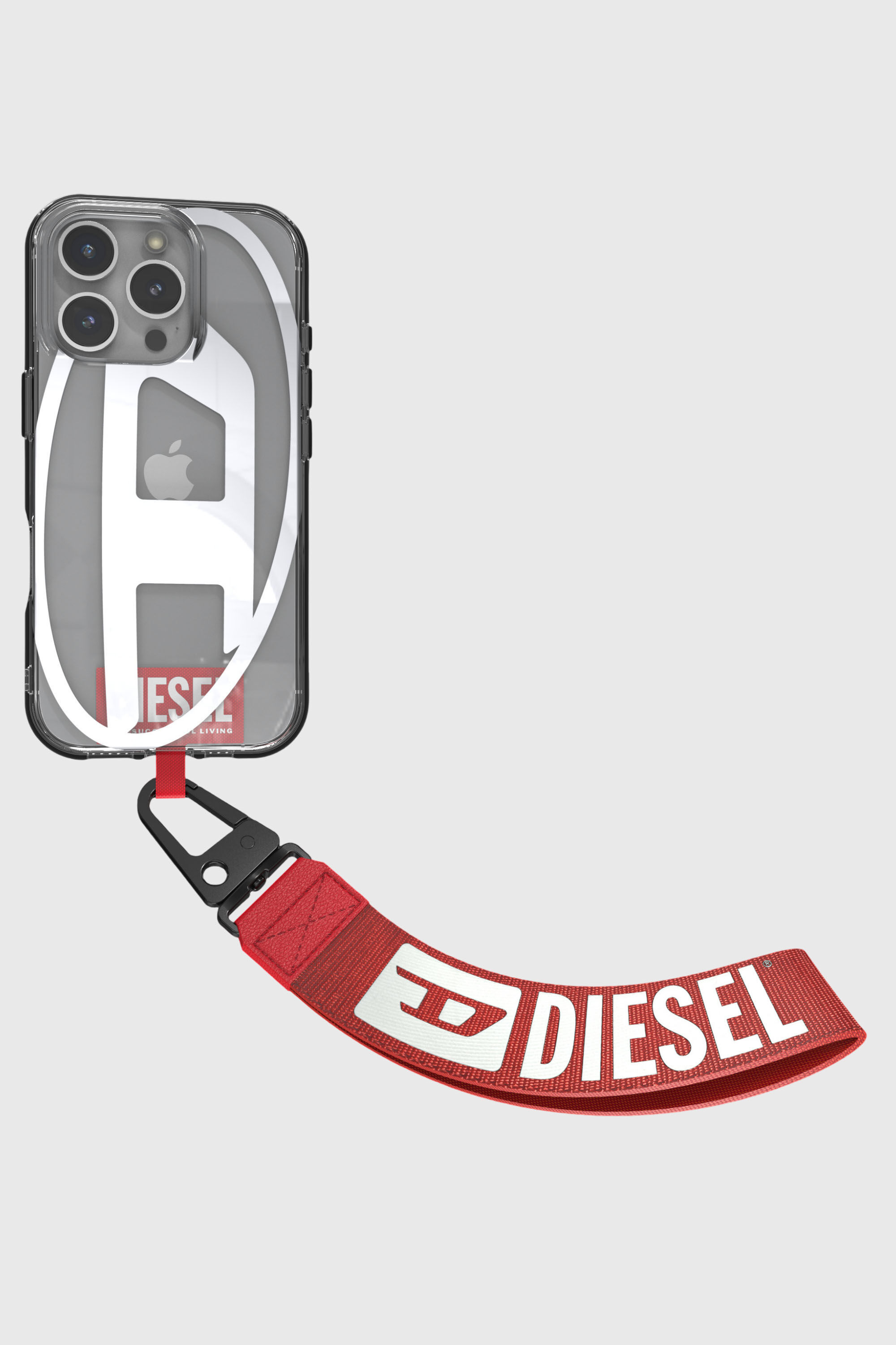 Diesel - 60192 WRIST STRAP, Cinturino universale porta smartphone Unisex in Rosso - 3