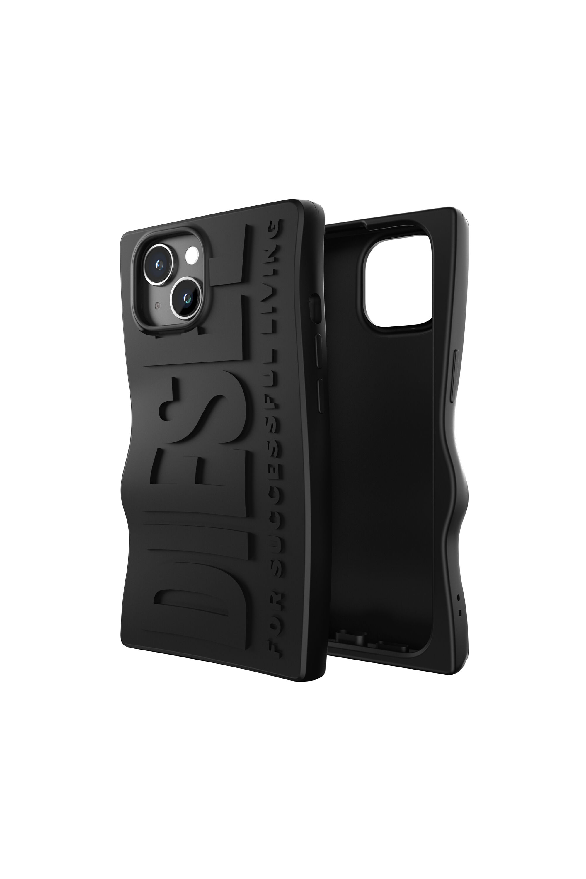 Diesel - 60076 MOULDED CASE, Cover in silicone per iP 15 Unisex in Nero - 1