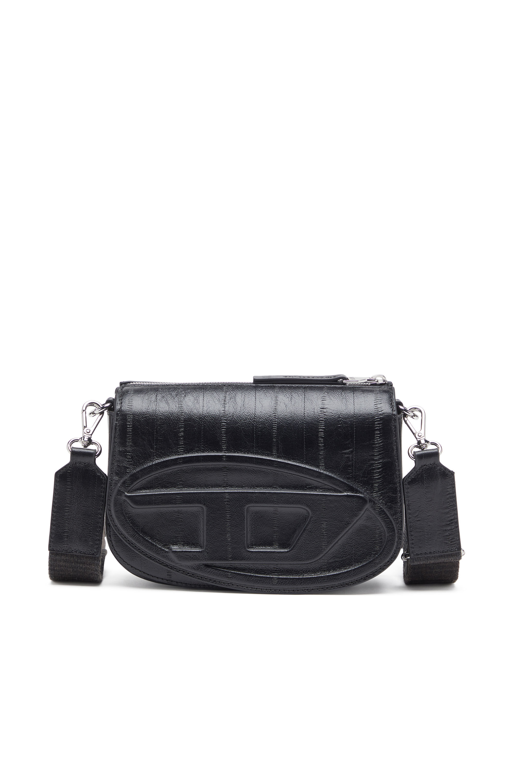 Diesel - 1DR CAMERA BAG, 1DR-Camera bag effetto anguilla Uomo in Nero - 1