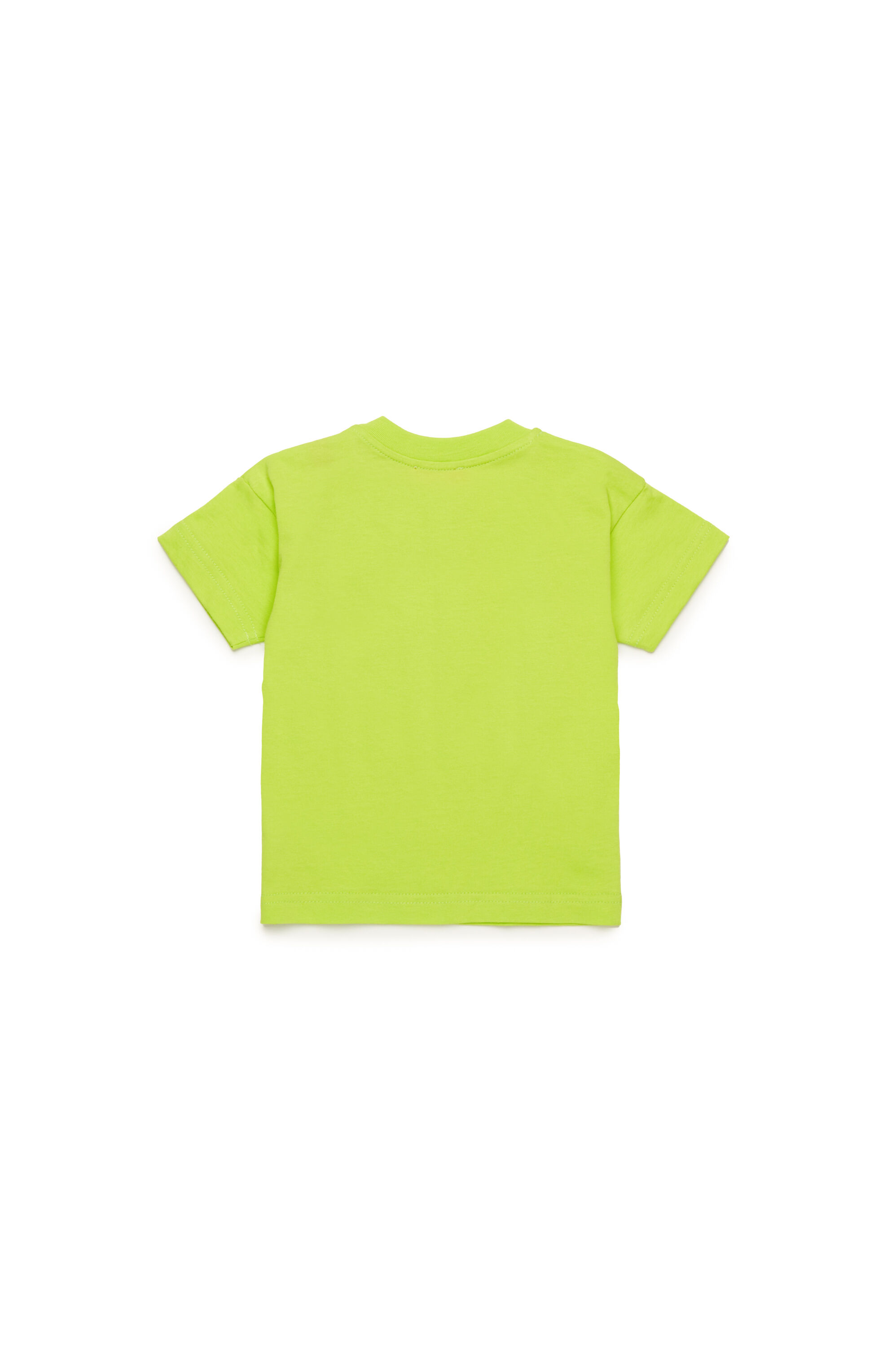 Diesel - TDIEGORL6MAB, T-shirt con logo sbavato Unisex in Verde - 2