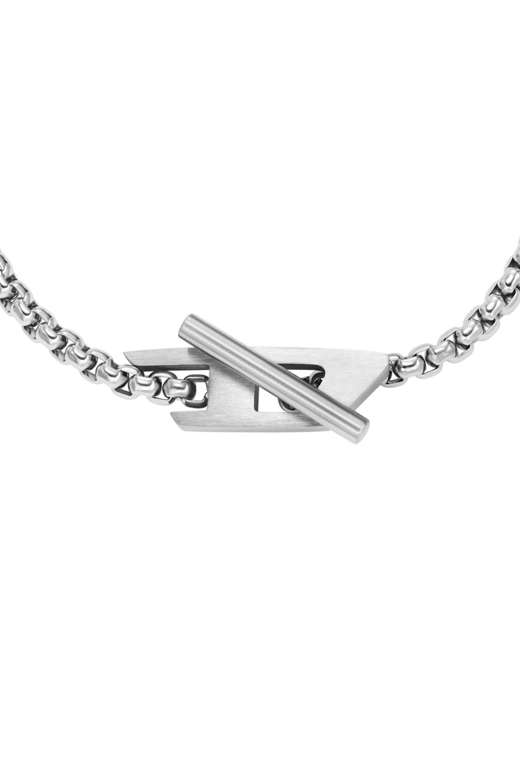 Diesel - DX1476, Bracciale a catena in acciaio inossidabile Unisex in Argento - 2