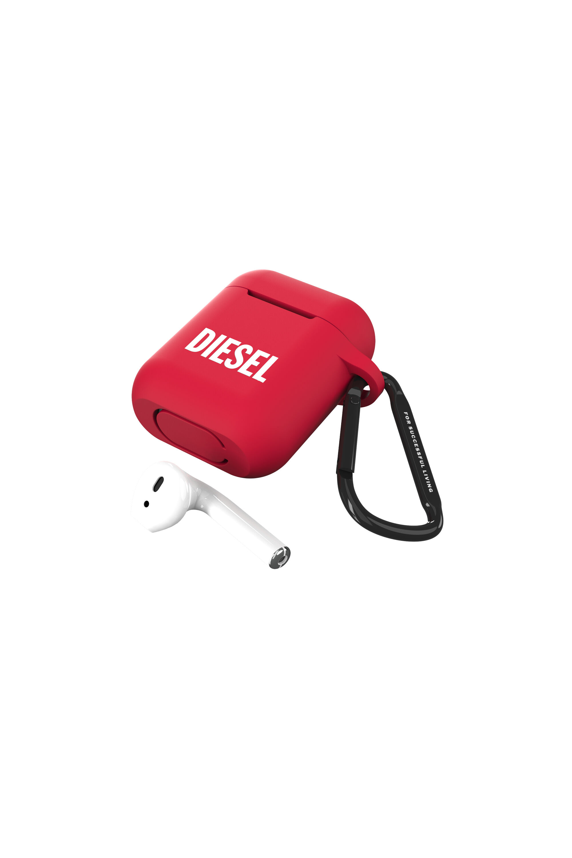 Diesel - 45832 AIRPOD CASE, Cover in silicone per AirPods Unisex in Rosso - 4