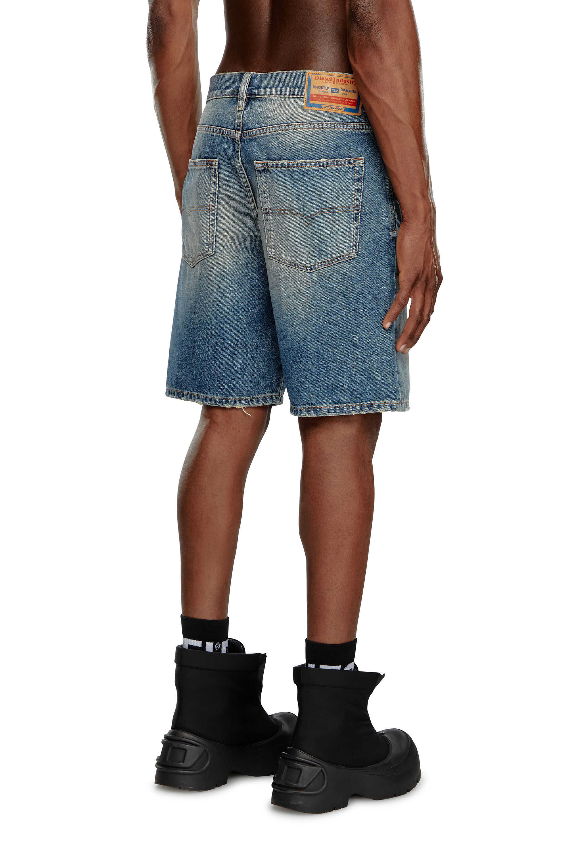 Short in denim regular fit Uomo Blu Diesel