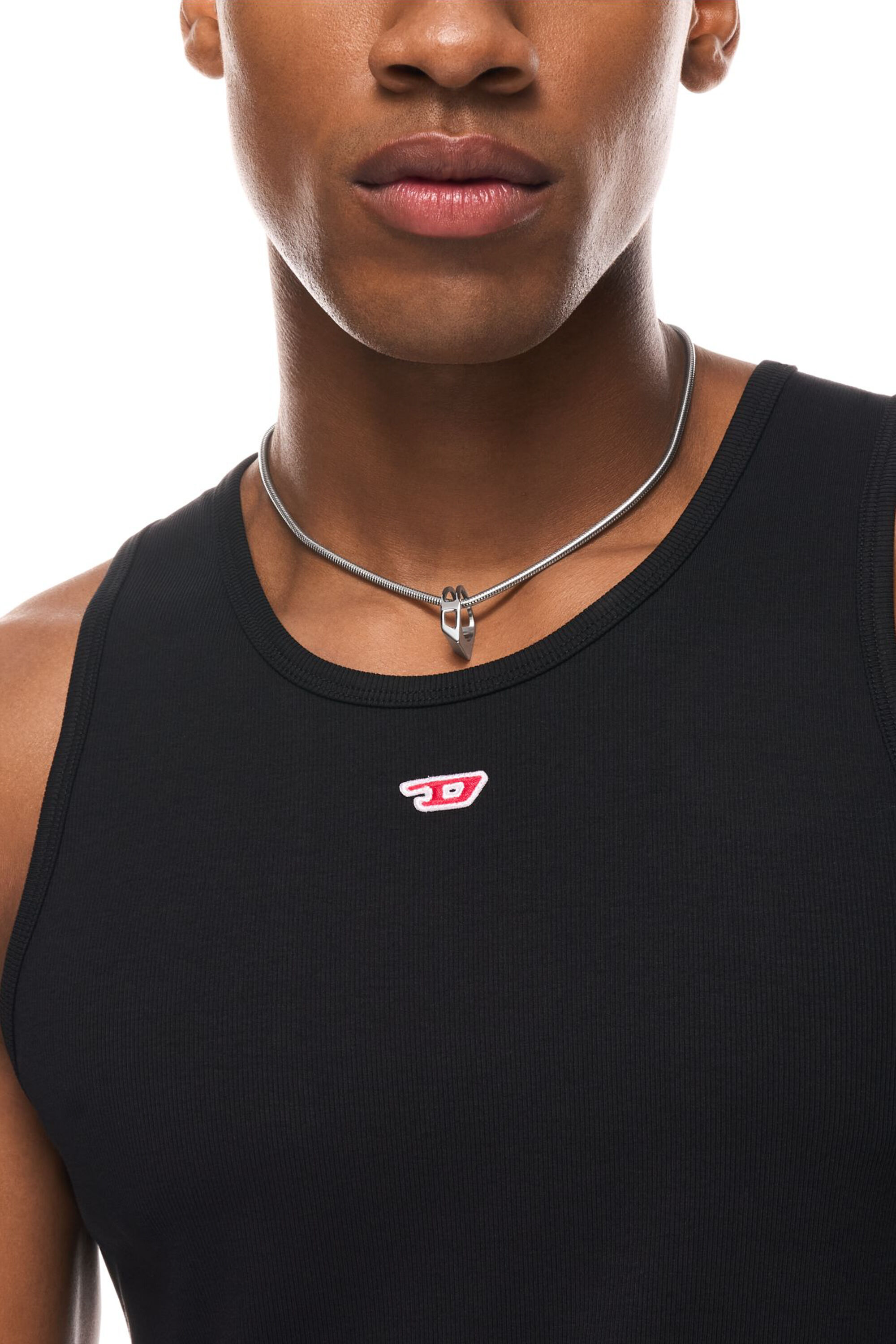 Diesel - DX167240 JEWELLERY, Collana con catena in acciaio inox Unisex in Argento - 4