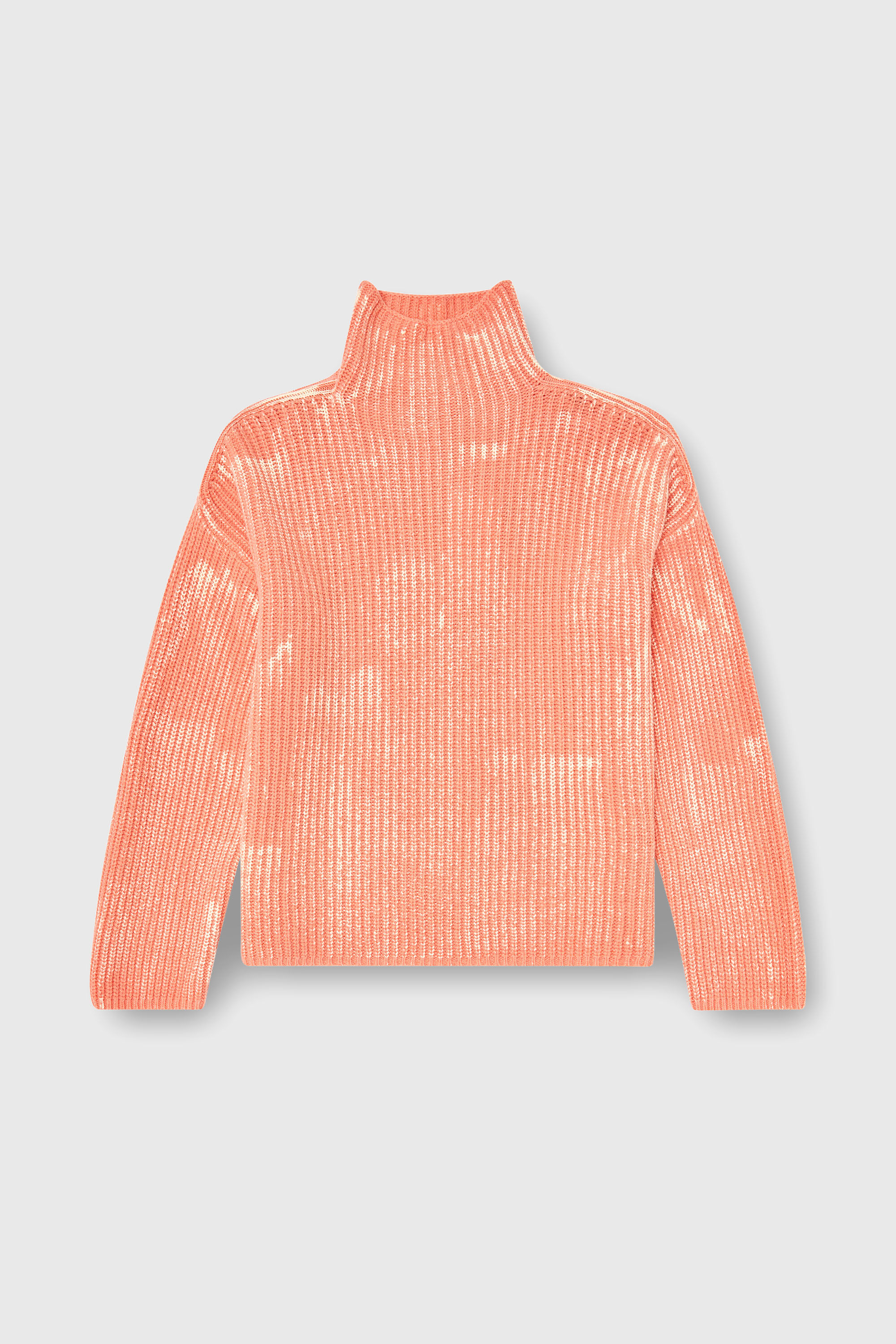 Diesel - M-AMET, Maglione a collo funnel in misto lana a costine Donna in Rosso - 2
