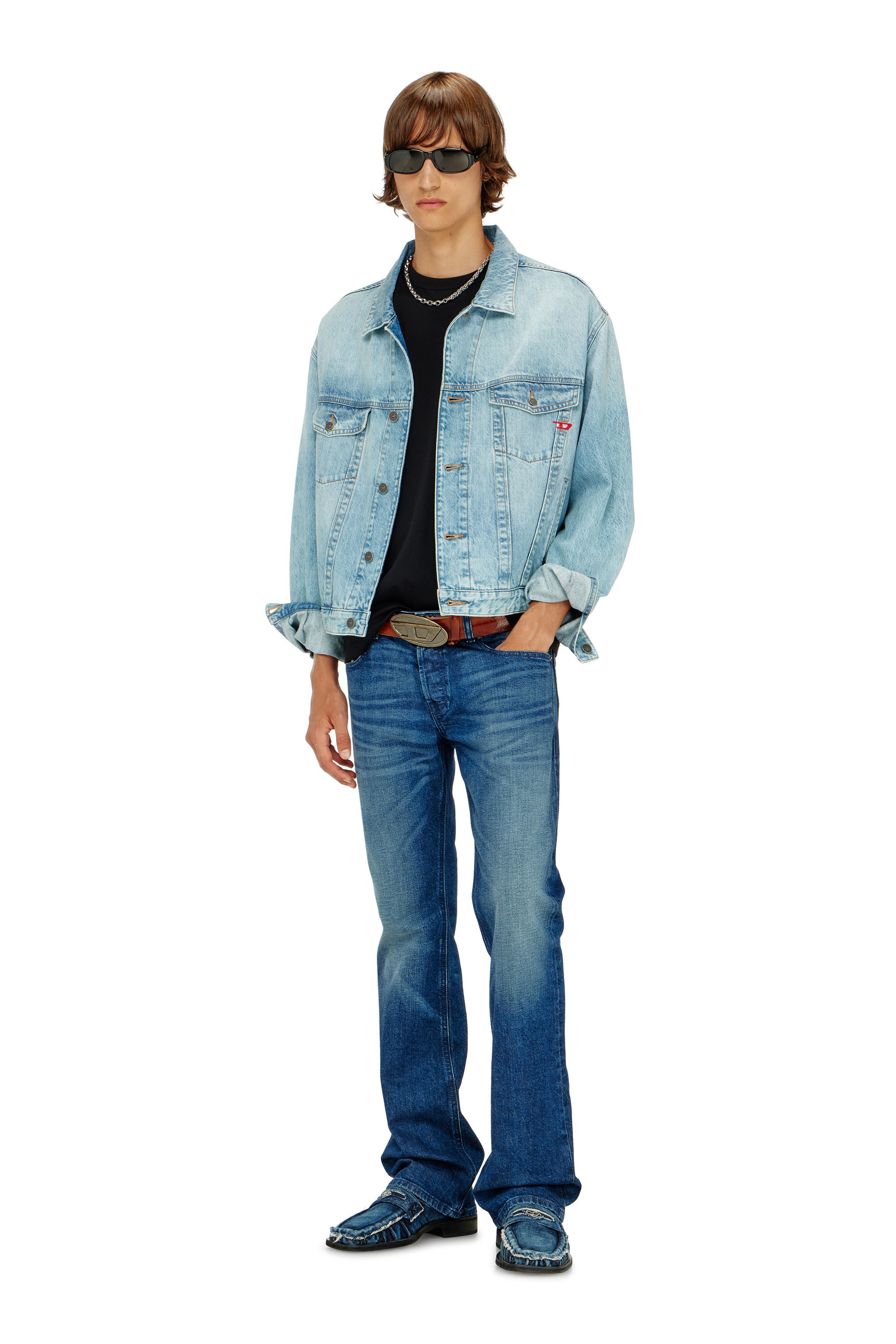 Diesel - Bootcut Jeans 2007 Zatiny 09L51 Uomo, Blu Scuro - Image 1
