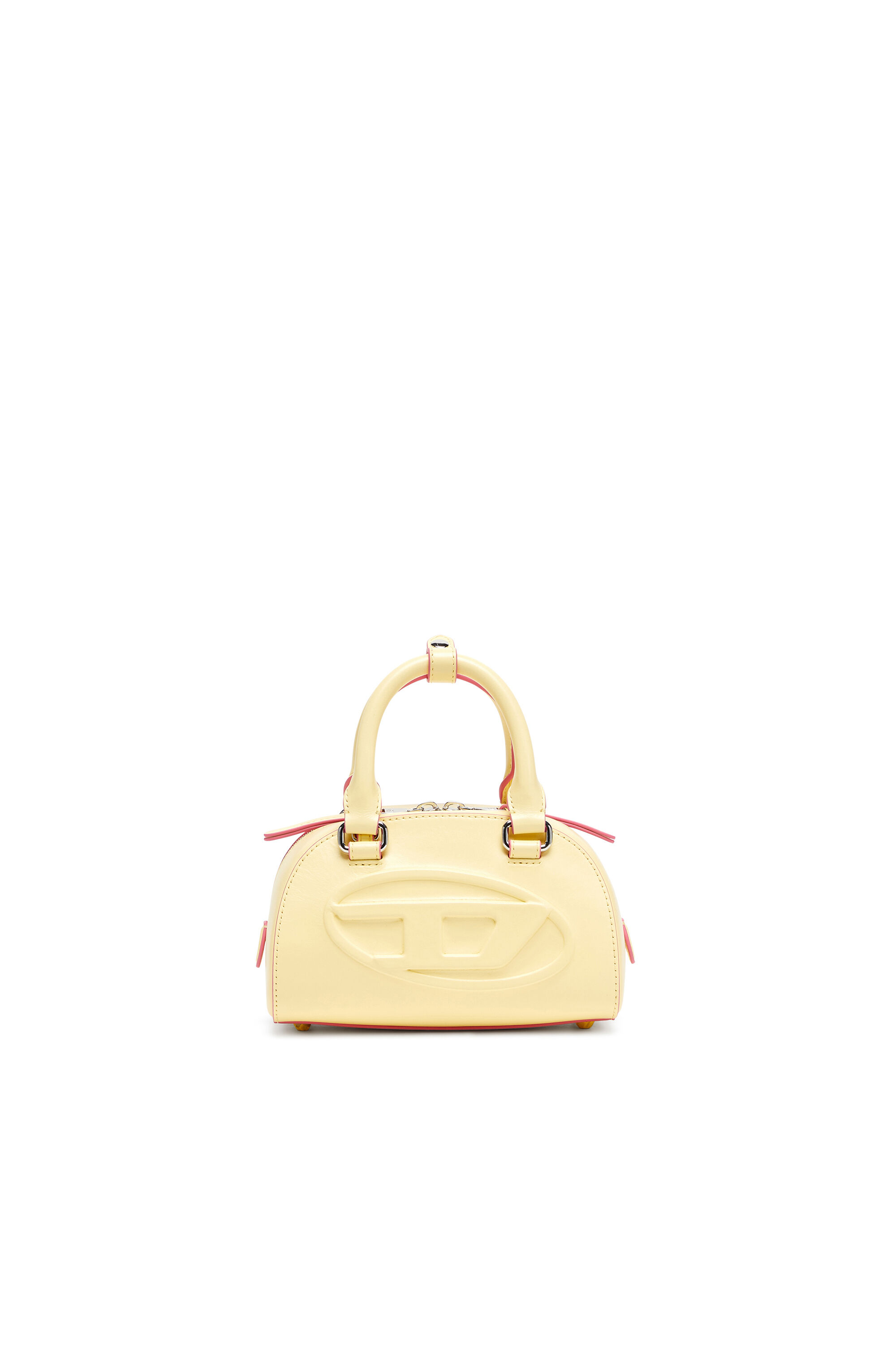 Diesel - 1DR DOME CROSSBODY, 1DR Dome-Borsa bowling mini in pelle Donna in Giallo - 1