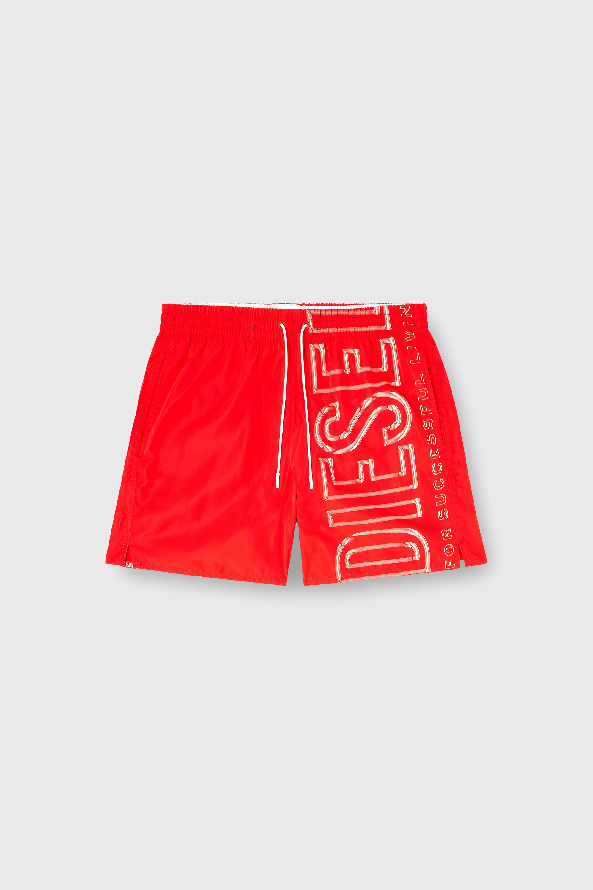 Diesel - SOCCER-41-D-CORE, Costume da bagno con stampa logo oversize Uomo in Rosso - 4