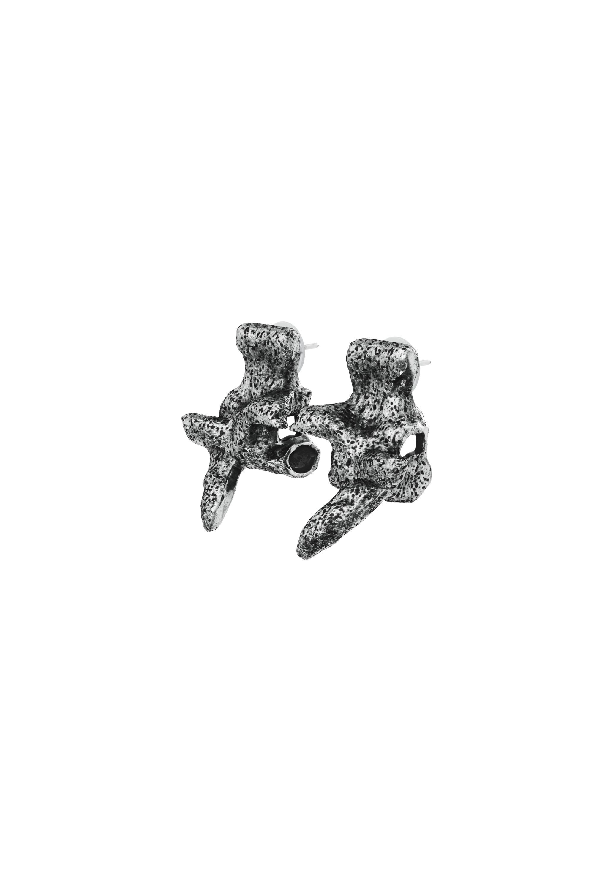 Diesel - DX1710040 JEWELLERY, Orecchini color argento con borchie Unisex in Grigio - 1