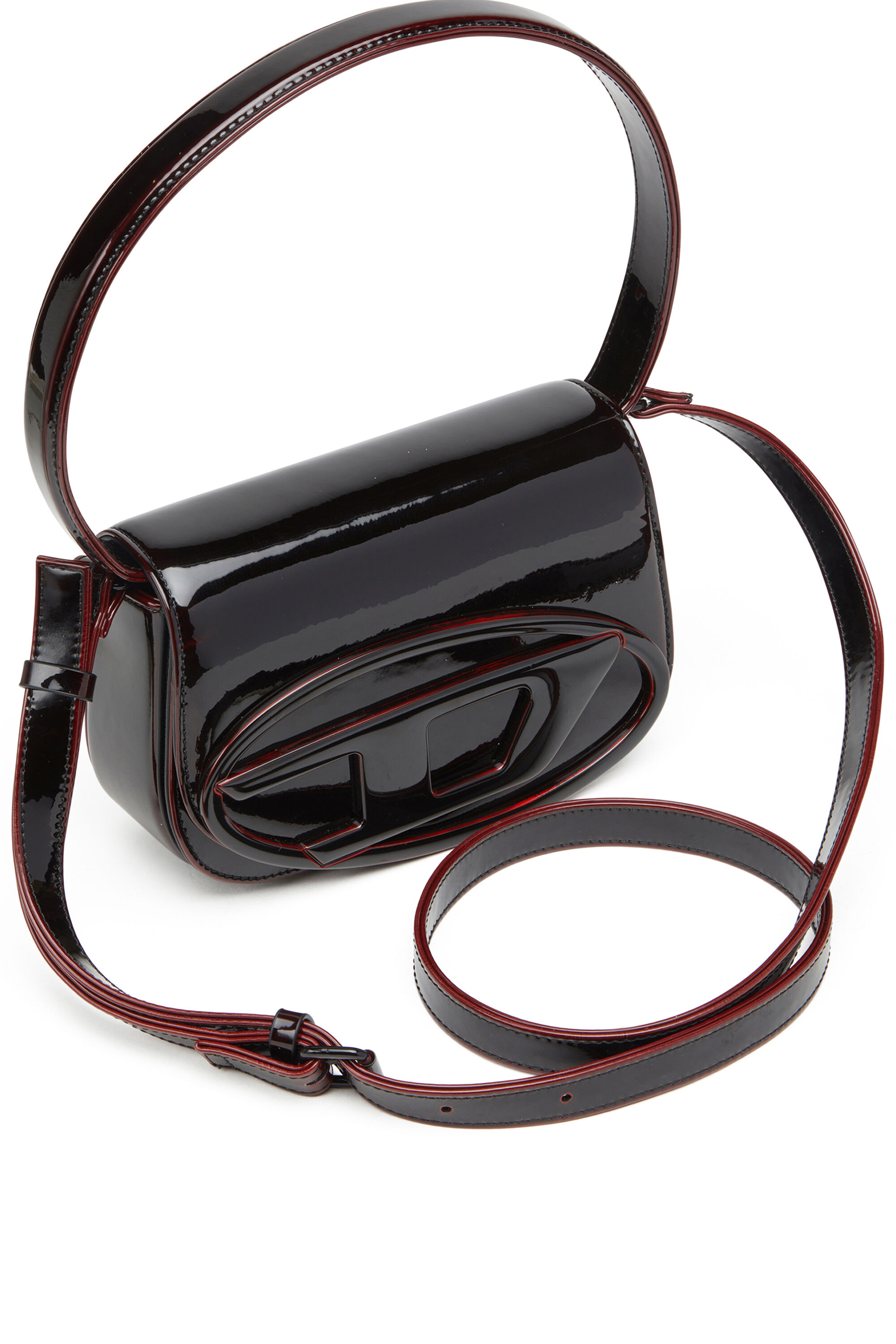 Diesel - 1DR, 1DR-Borsa iconica 1DR in PU effetto liquid Donna in Rosso - 2
