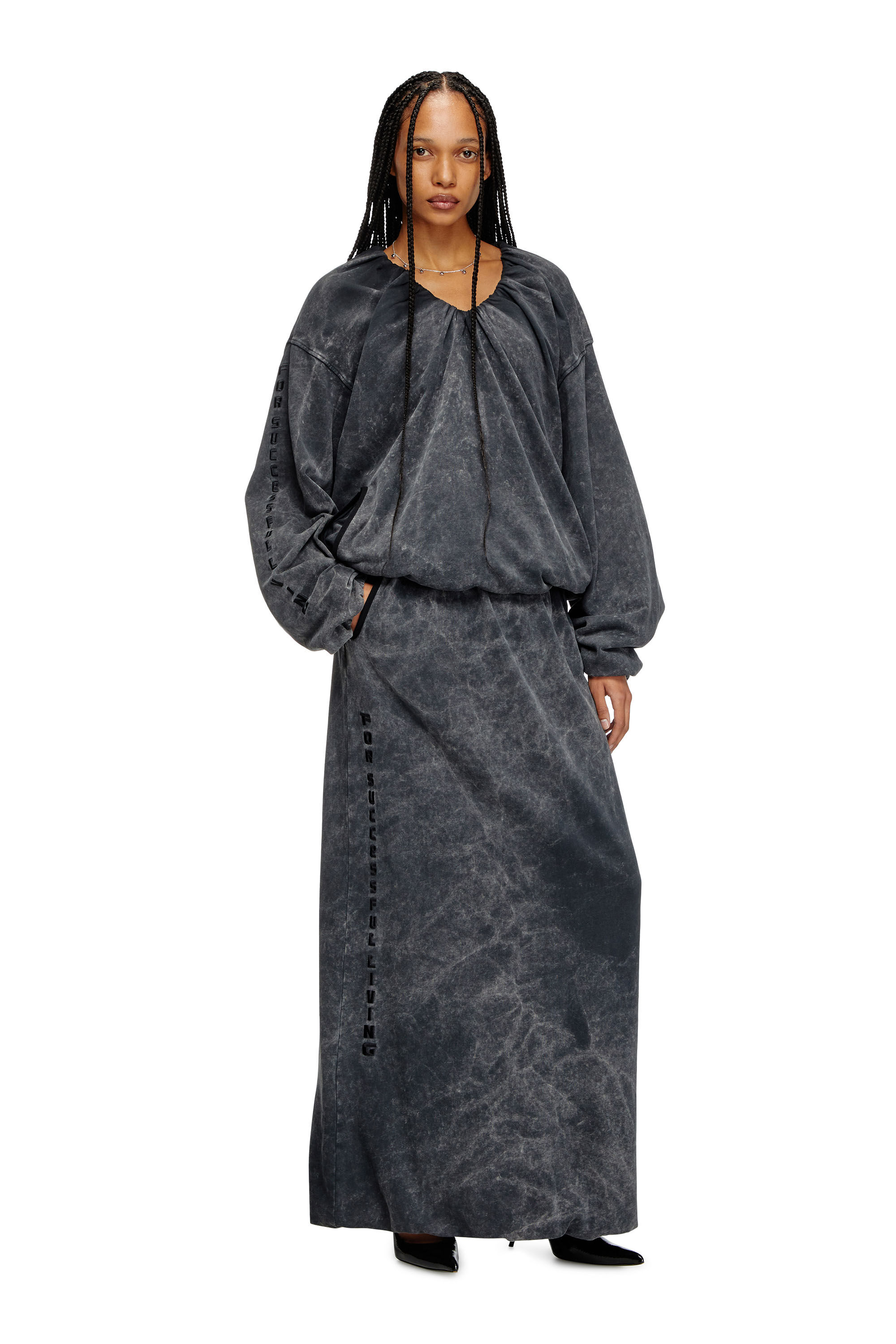 Diesel - O-REIRA, Gonna maxi a palloncino Donna in Nero - 1