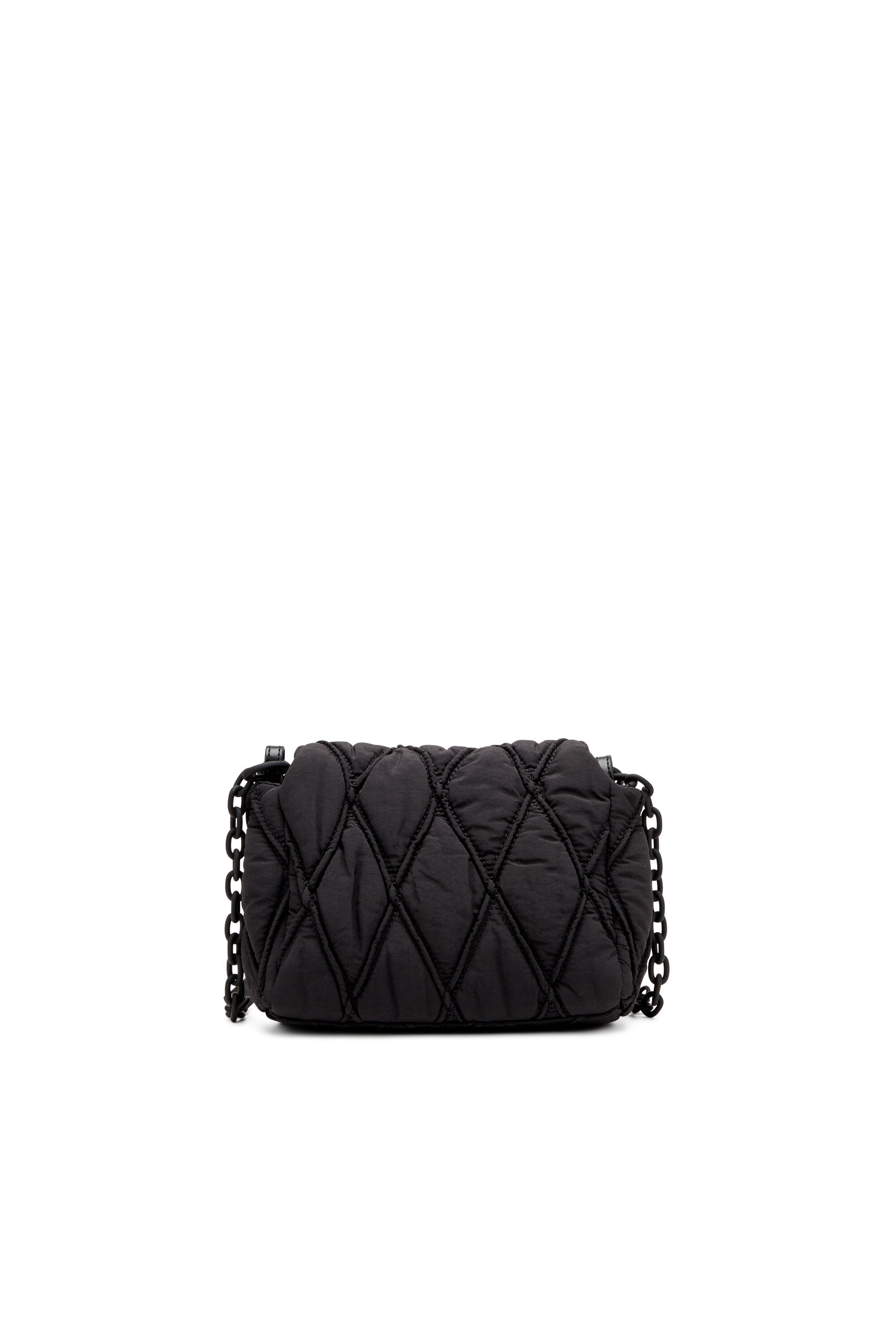 Diesel - CHARM-D SHOULDER S, Charm-D-S-Borsa a spalla piccola in nylon trapuntato Donna in Nero - 3