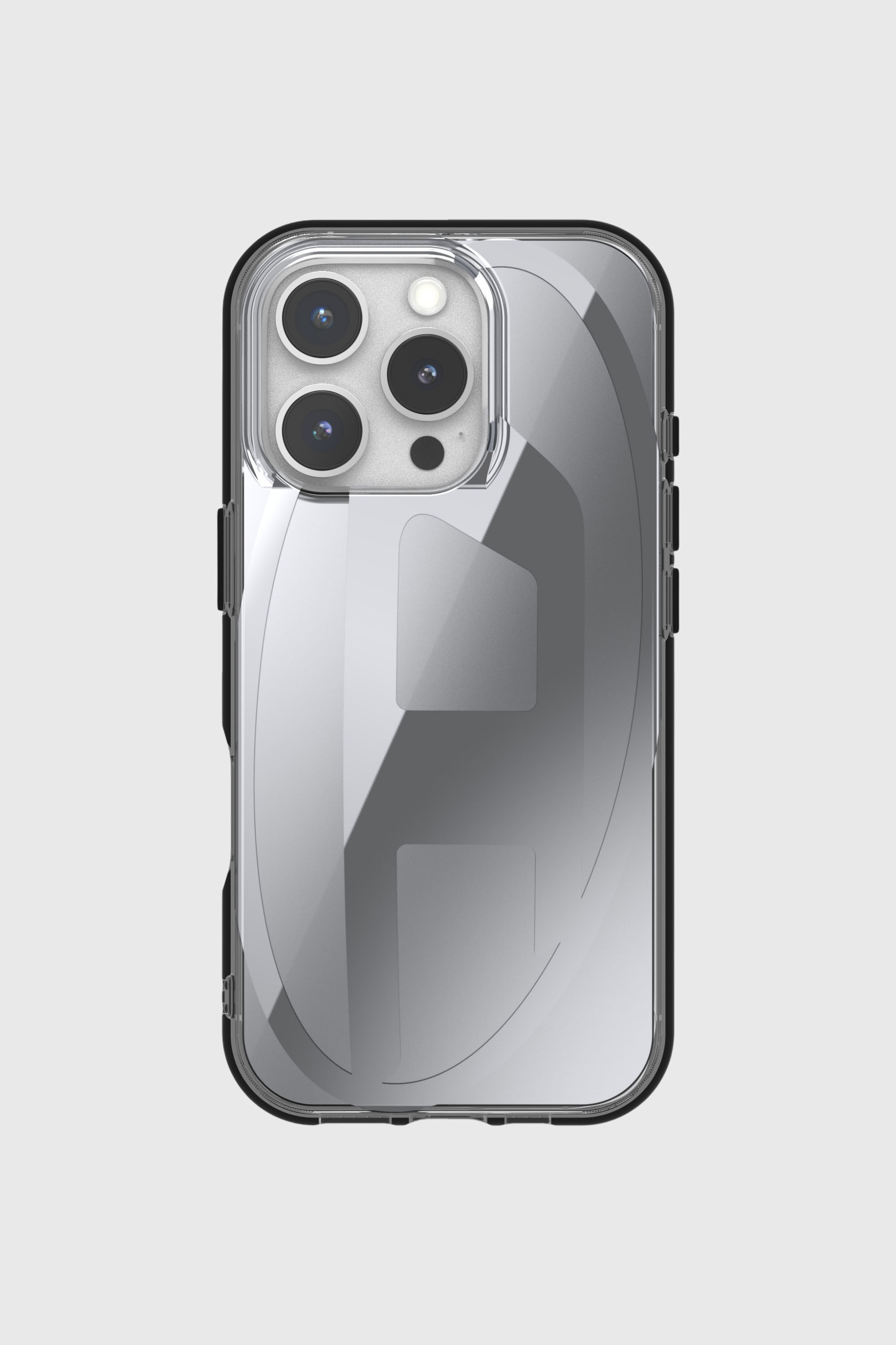Diesel - 60160 AOP CASE, Cover Oval D per iP 16 Pro Unisex in Grigio - 2