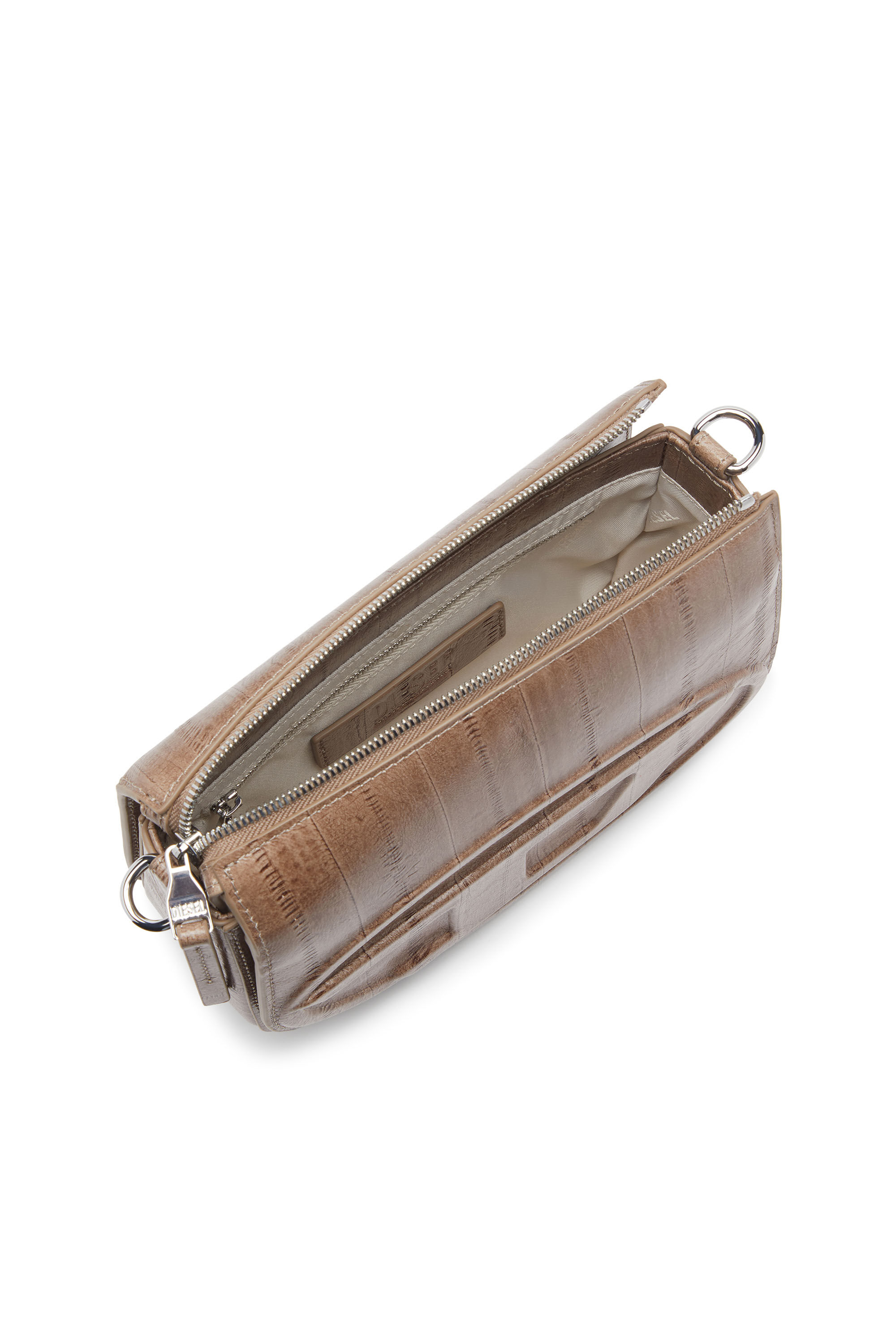 Diesel - 1DR CAMERA BAG, 1DR-Camera bag effetto anguilla Uomo in Marrone - 2