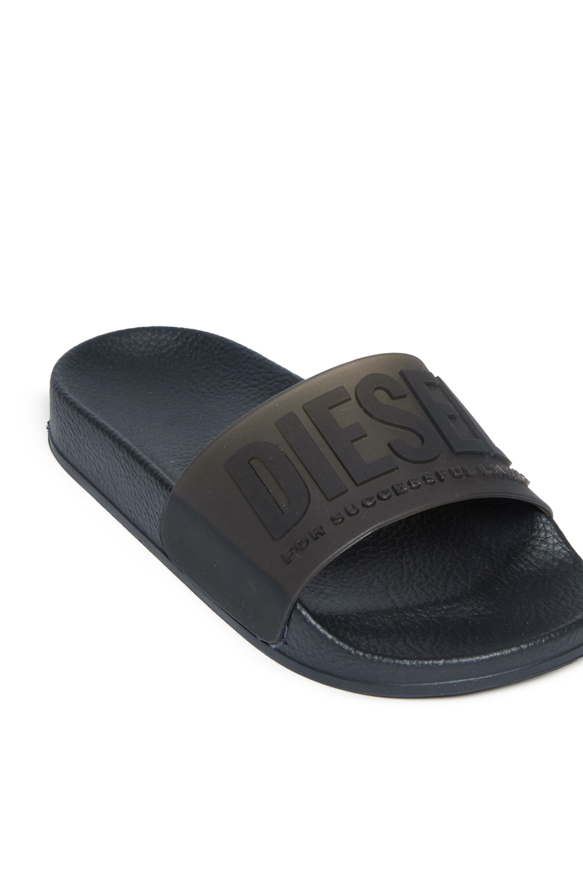 Diesel - SA-MAYEMI CC, Ciabatte da piscina in gomma semi-trasparenti Unisex in Nero - 4