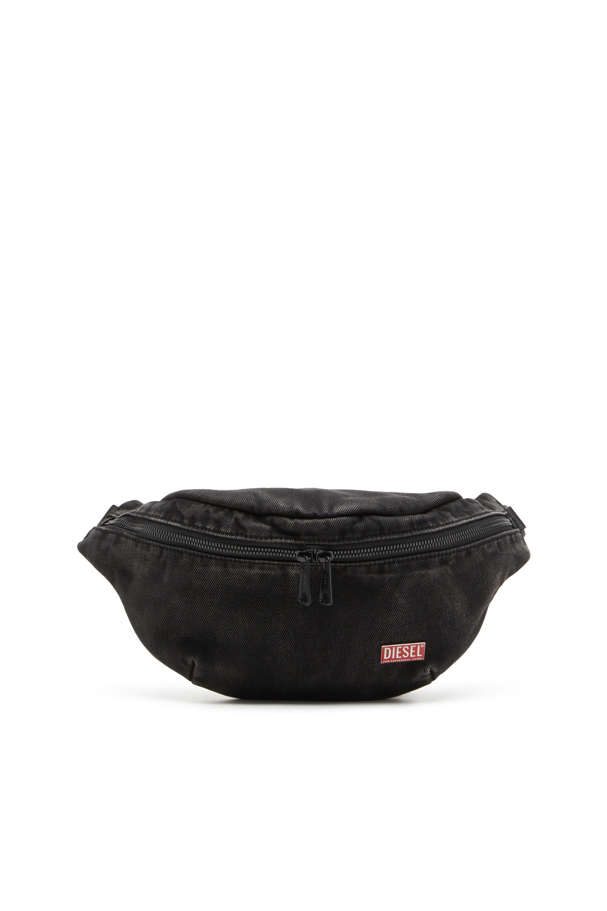 Diesel - UTLT BELTBAG, Utlt Beltbag-Belt bag in denim cloudy Uomo in Nero - 1