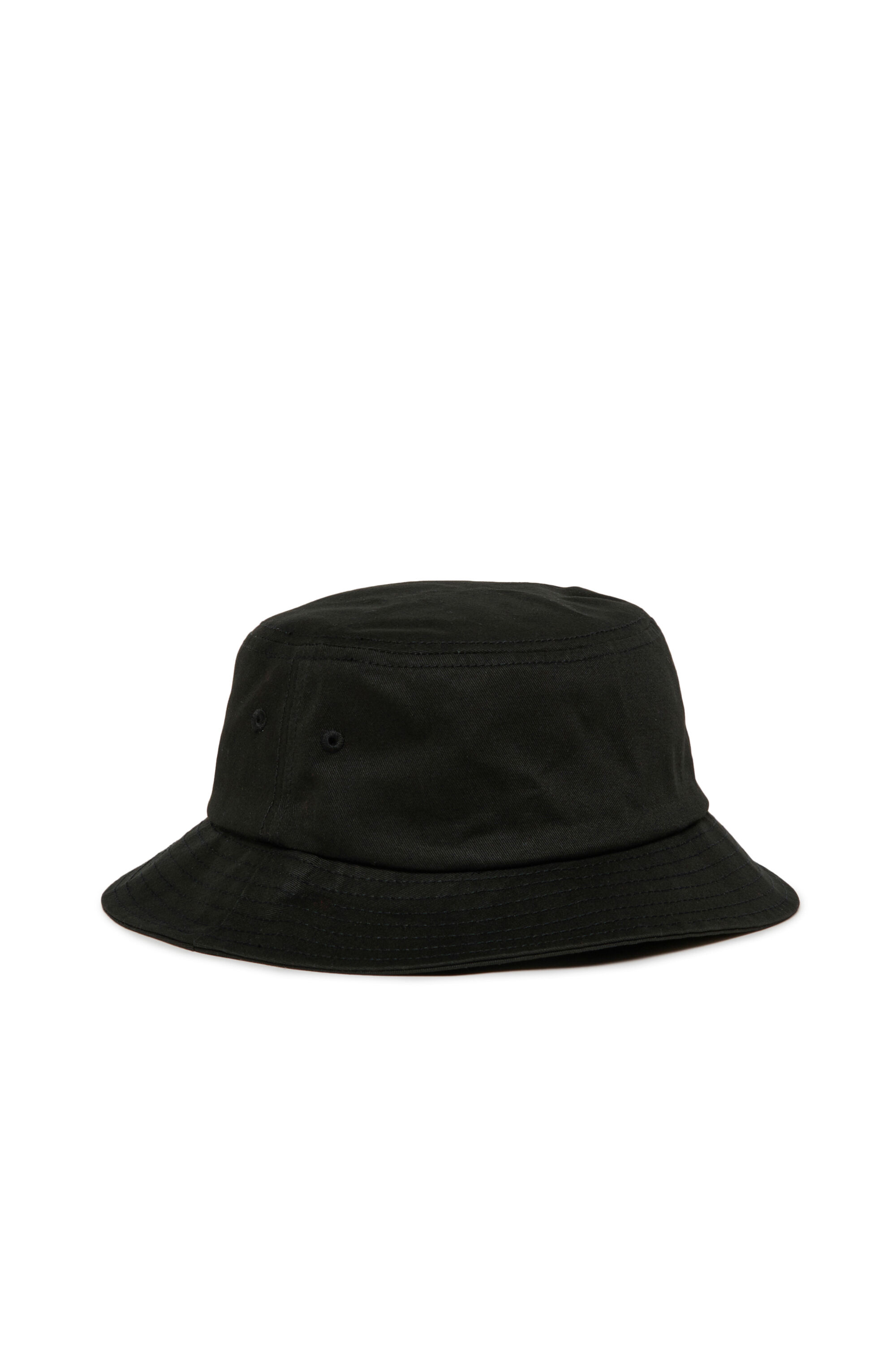 Diesel - FILAD, Bucket hat in cotone con ricamo D Uomo in Nero - 2
