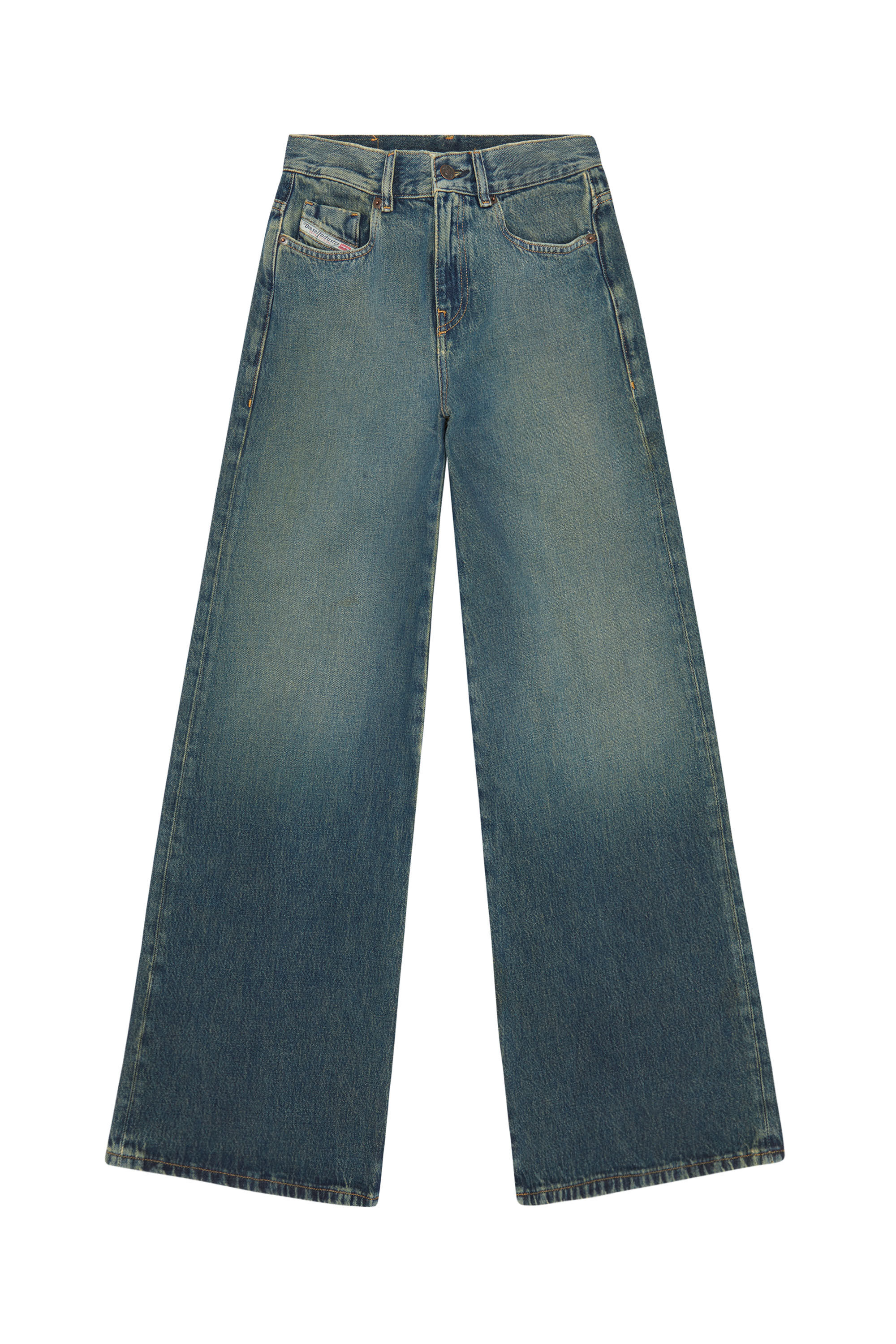 Diesel - 1978 09C04 Bootcut and Flare Jeans, Blu Scuro - Image 2