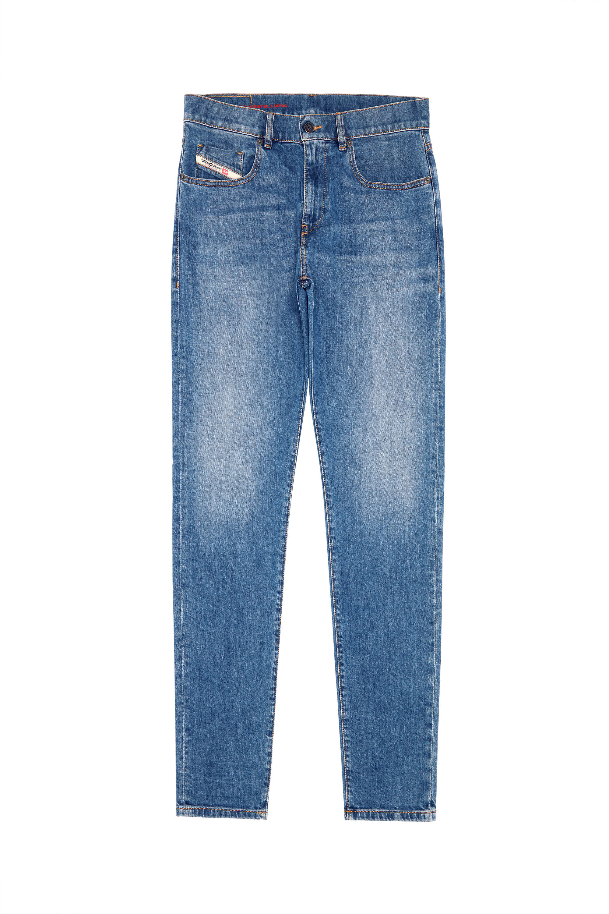 Diesel - 2019 D-STRUKT 0EHAJ Slim Jeans, Blu medio - Image 2