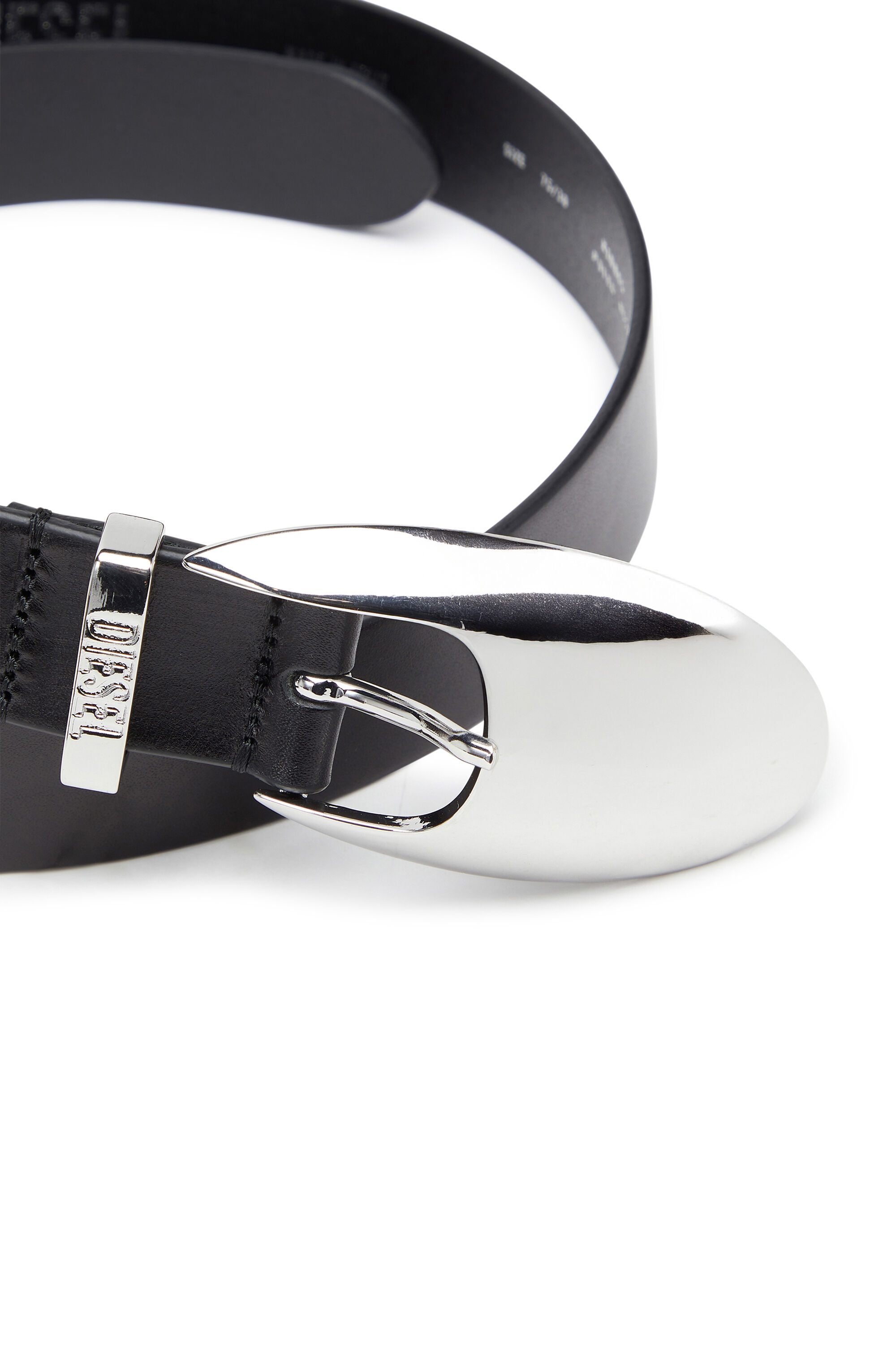 Diesel - B-ROP 30, 3 cm cintura in pelle pull-up Donna in Nero - 3