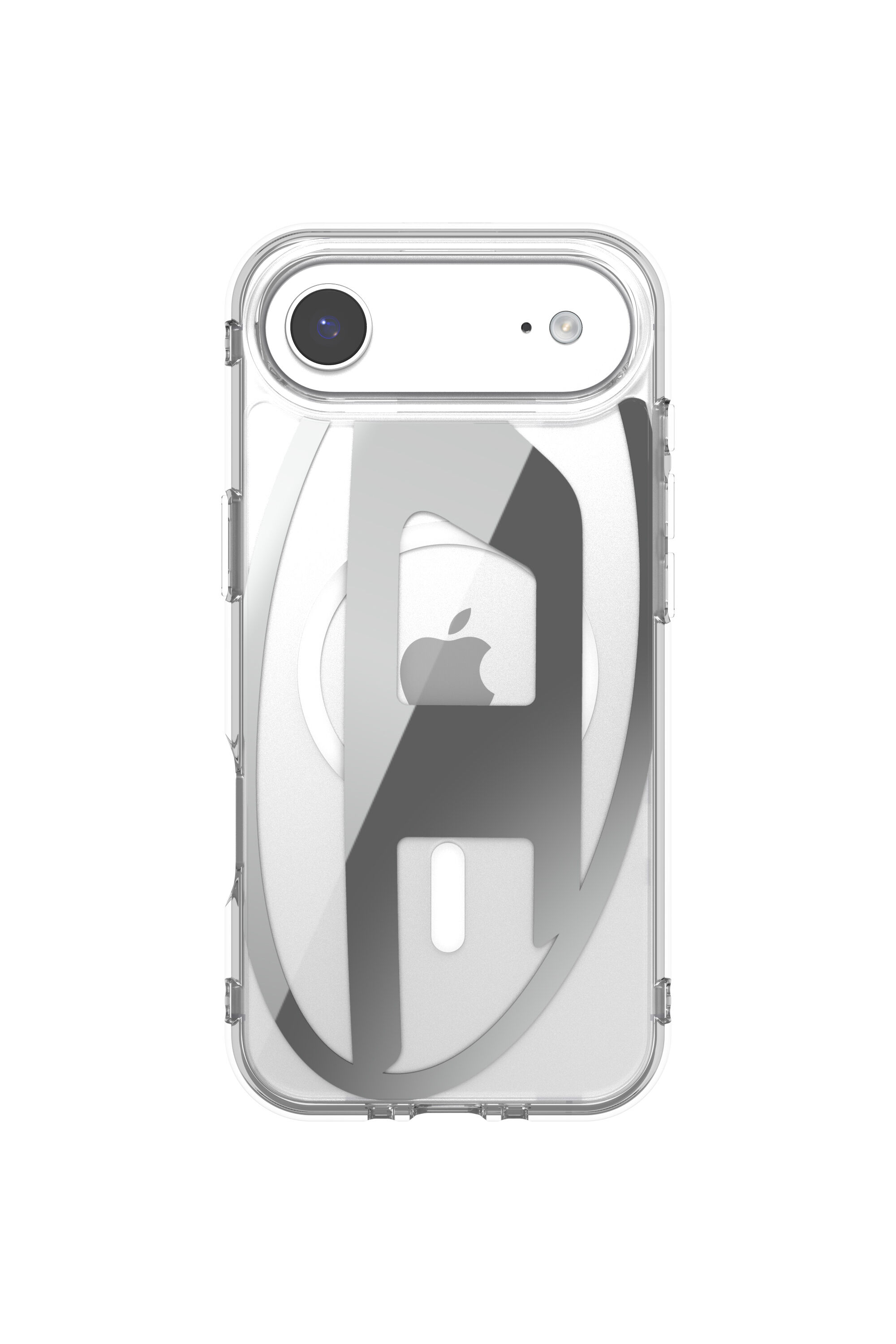 Diesel - 60412 AOP CASE, Custodia Oval D Metallic con Magsafe per iPhone 17 Air Unisex in Grigio - 2