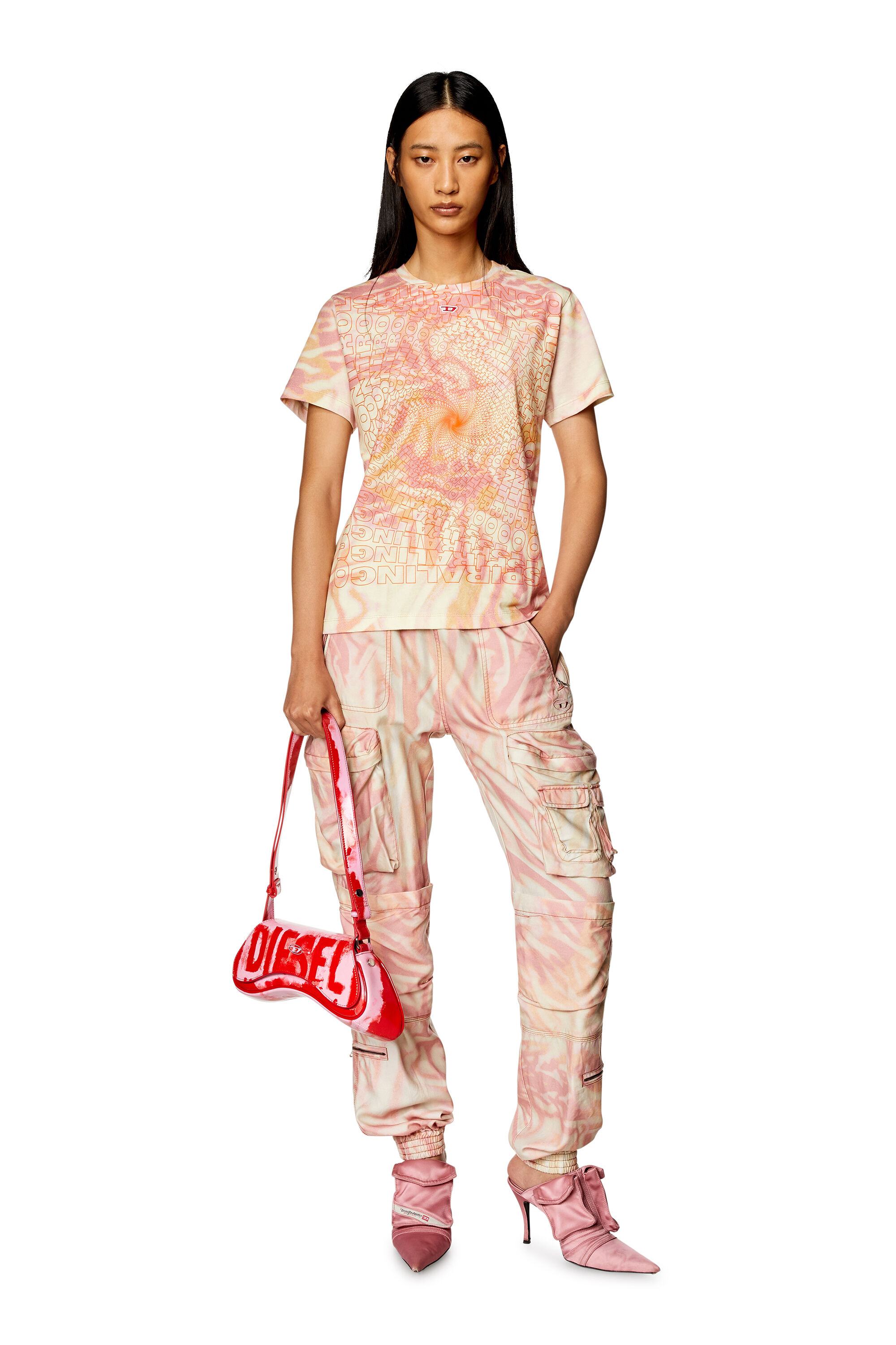 DIESEL☆Play-Glossy shoulder bag with print グリーン X10201_P6019_HA768_R.jpg