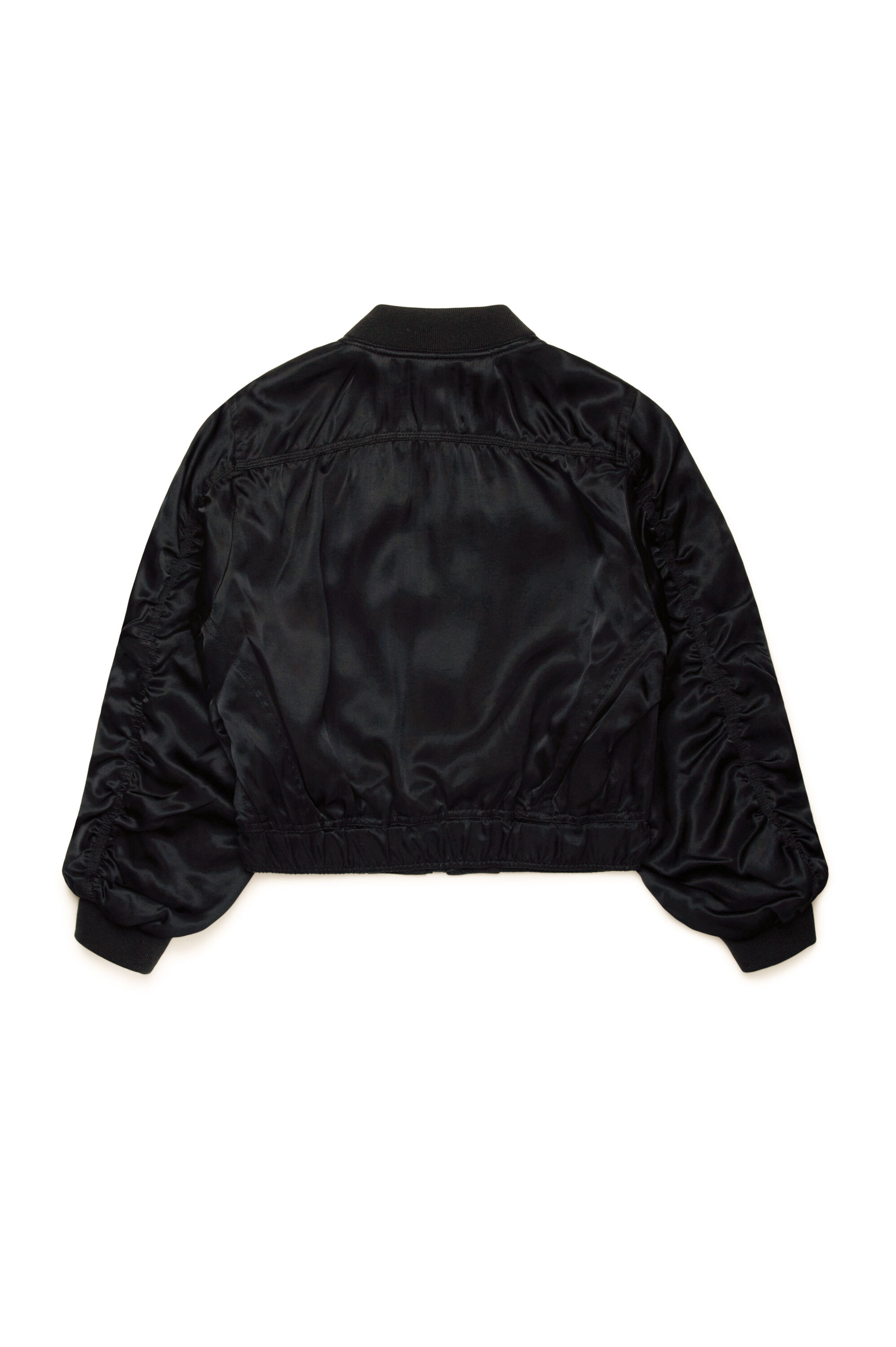 Diesel - JGKHLO, Bomber in raso con tasche cargo Donna in Nero - 2