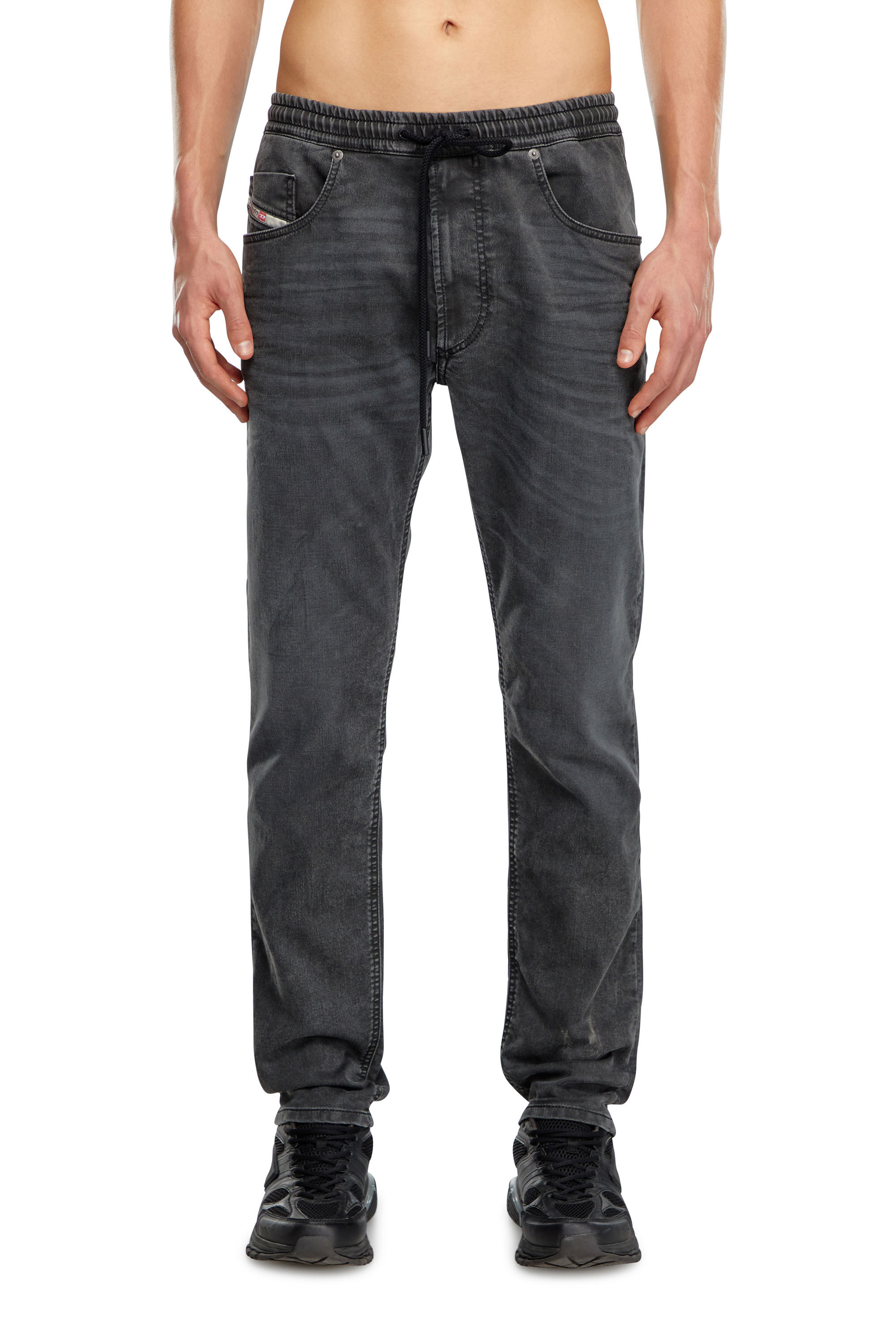 Diesel - Regular 2030 D-Krooley Joggjeans® 09J75 Uomo, Nero/Grigio scuro - Image 3